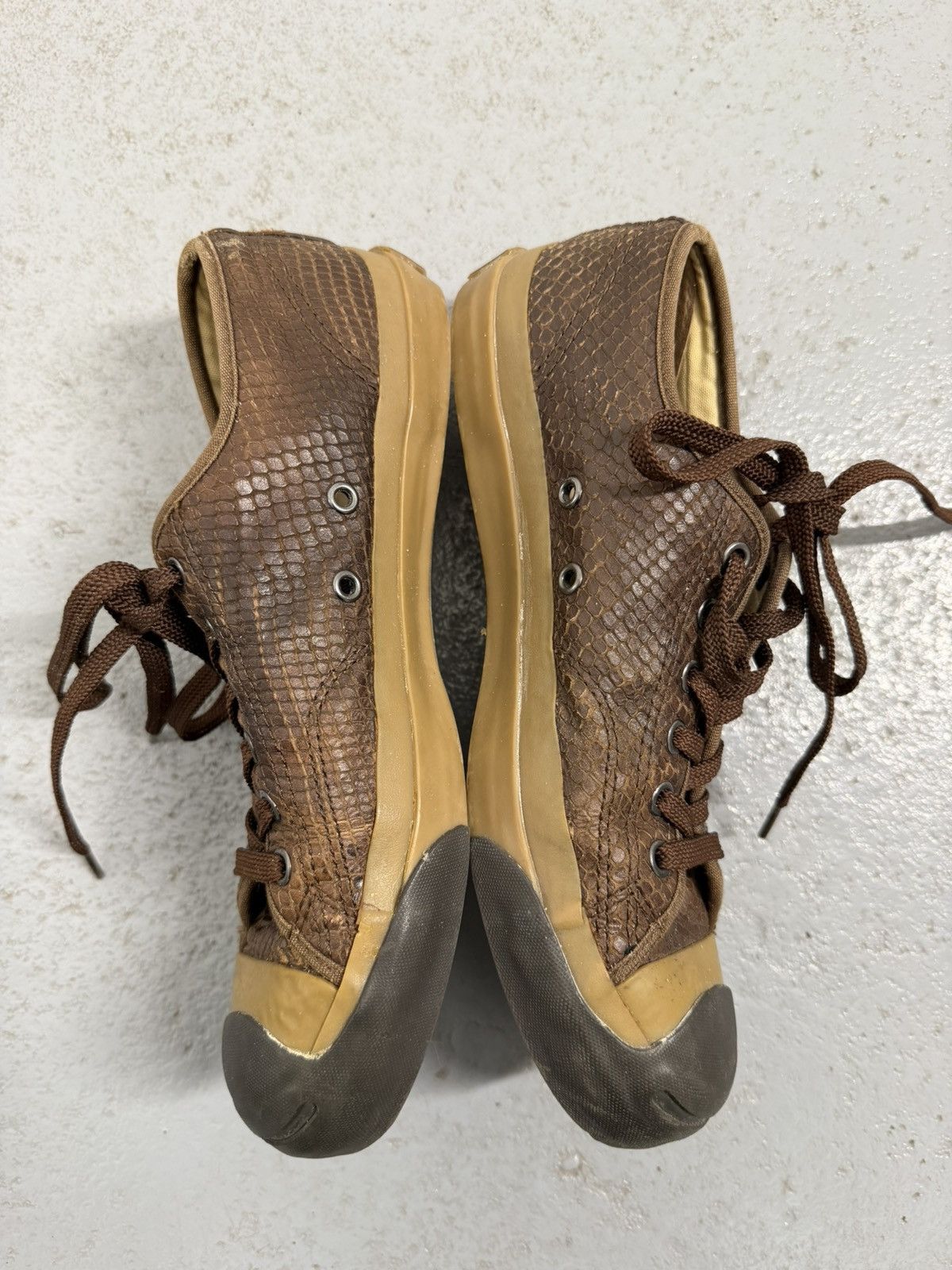 Converse × John Varvatos John Varvatos x Converse Snake Skin Leather Sneakers Size US 7 / EU 40 - 3 Thumbnail