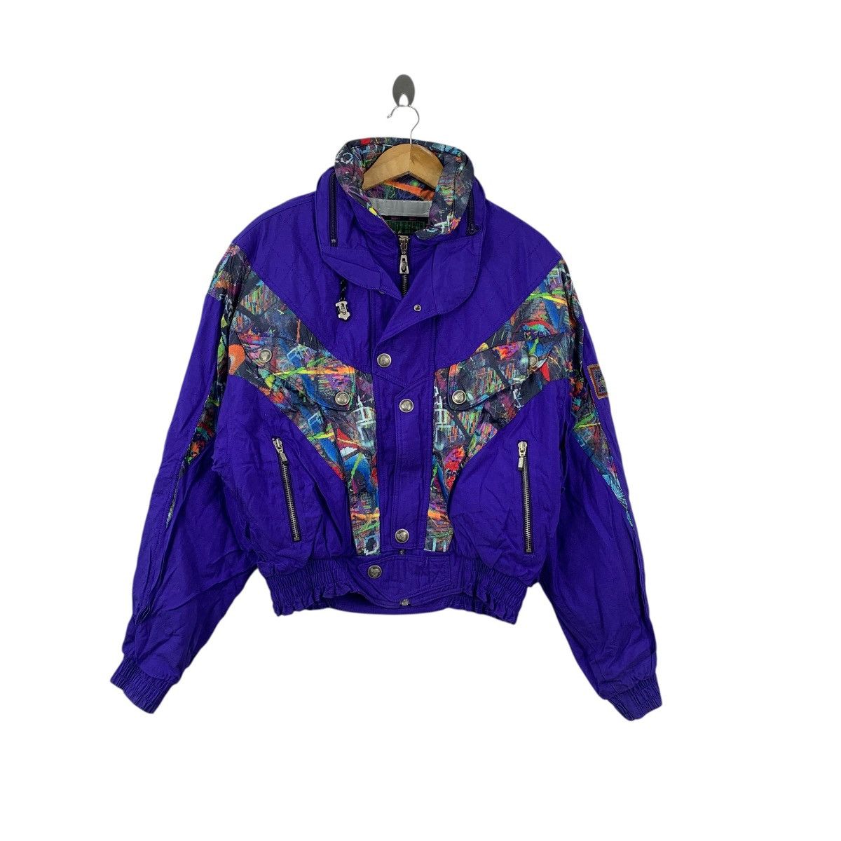 Vintage Vintage KILLY JAPAN SKI Winter Hiking Outdoor Fractal Jacket Size L / US 10 / IT 46 - 1 Thumbnail