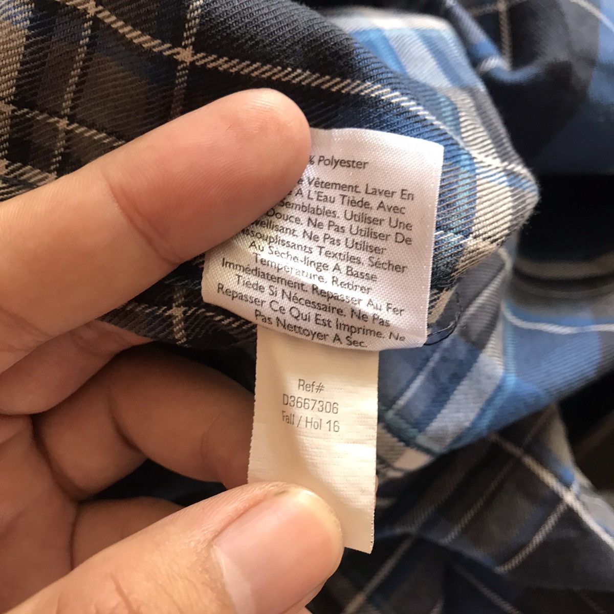 Eddie Bauer × Flannel × Hysteric Glamour Eddie Bauer Flannel 2 chest Pocket Long Sleeves Shirt blue Size US XL / EU 56 / 4 - 9 Thumbnail