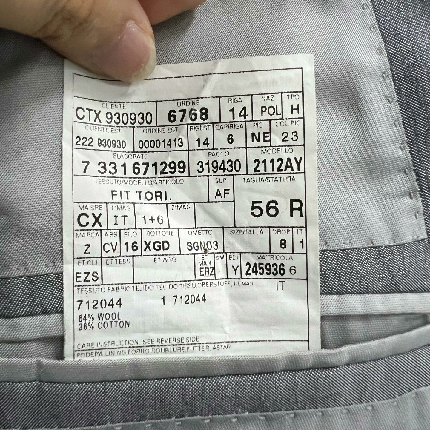 Ermenegildo Zegna Zegna Gray Suit Size 56 Size US XL / EU 56 / 4 - 3 Thumbnail