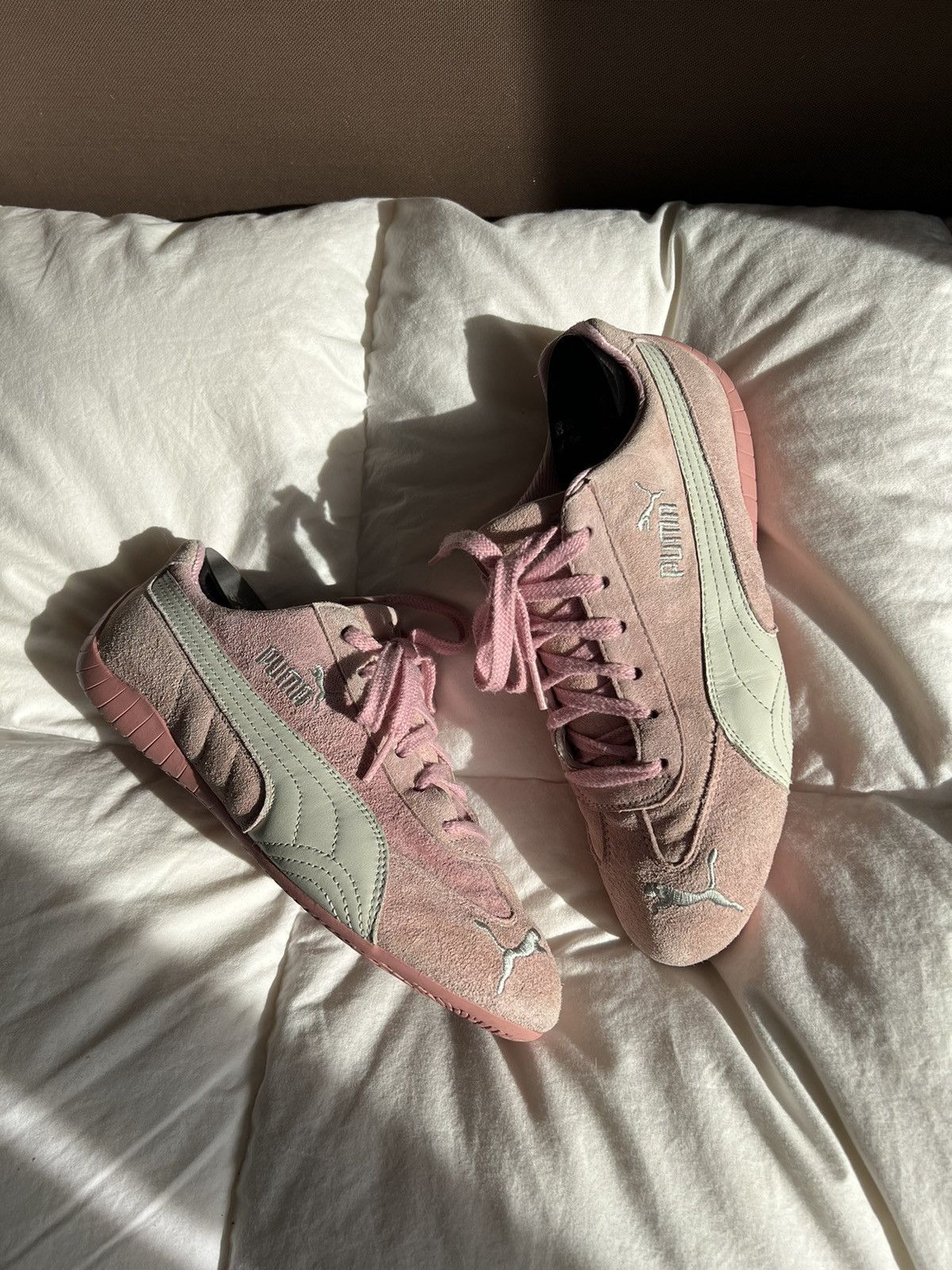 Puma × Vintage Vintage Puma Speed Cat Pink Sneakers 2yk Size US 8.5 / IT 38.5 - 2 Thumbnail