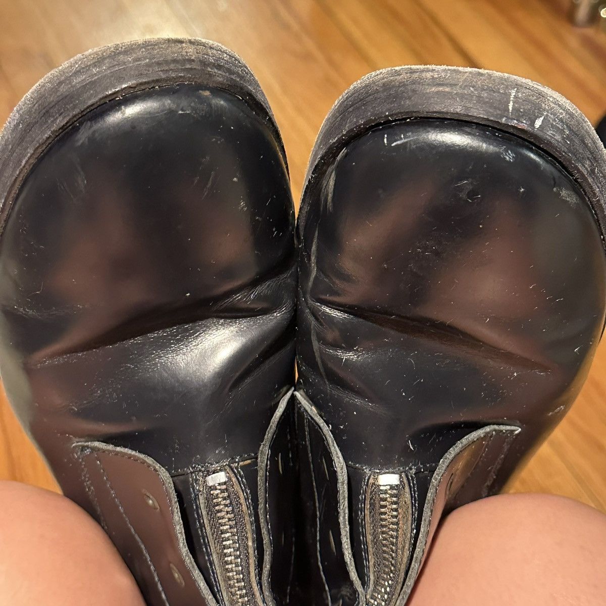 Designer × Tim Hamilton TIM HAMILTON Black Patent Leather Boots Size US 11.5 / EU 44-45 - 7 Thumbnail