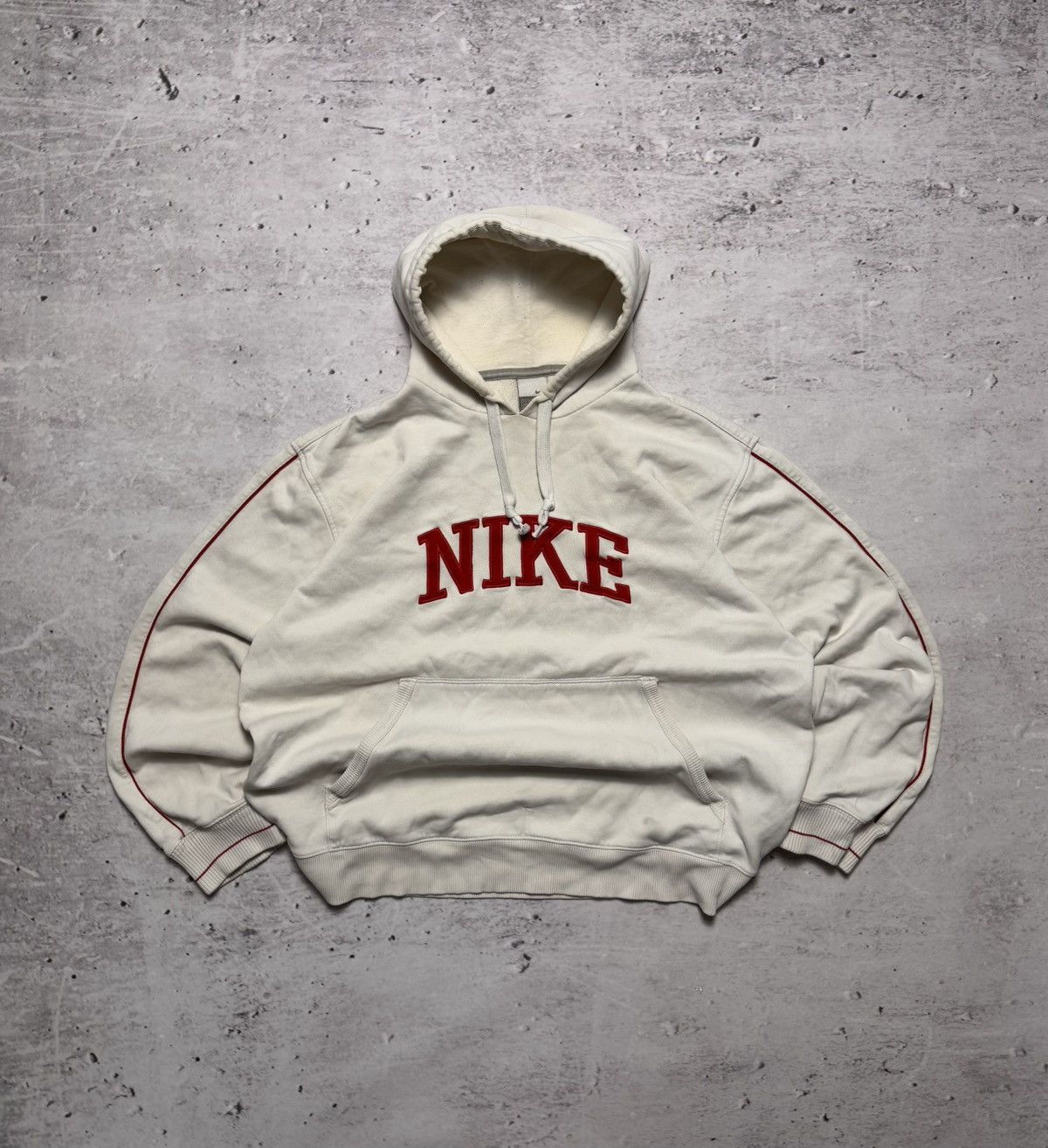 Nike × Vintage NIKE VINTAGE CENTER LOGO OVERSIZE BOXY HOODIE Size US XL / EU 56 / 4 - 1 Thumbnail