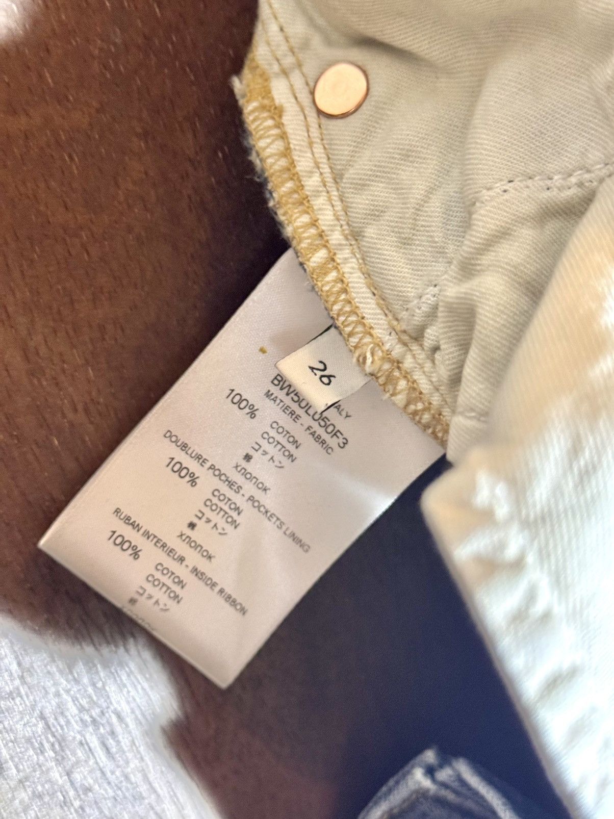 Givenchy givenchy ss20 runway bleached denim pants 26 wo Size 26" / US 2 / IT 38 - 4 Thumbnail
