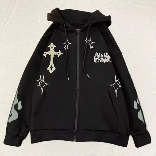 Japanese Brand Kataishi x Asai Embroidered Cardigan Hoodies Size US M / EU 48-50 / 2 - 5 Thumbnail