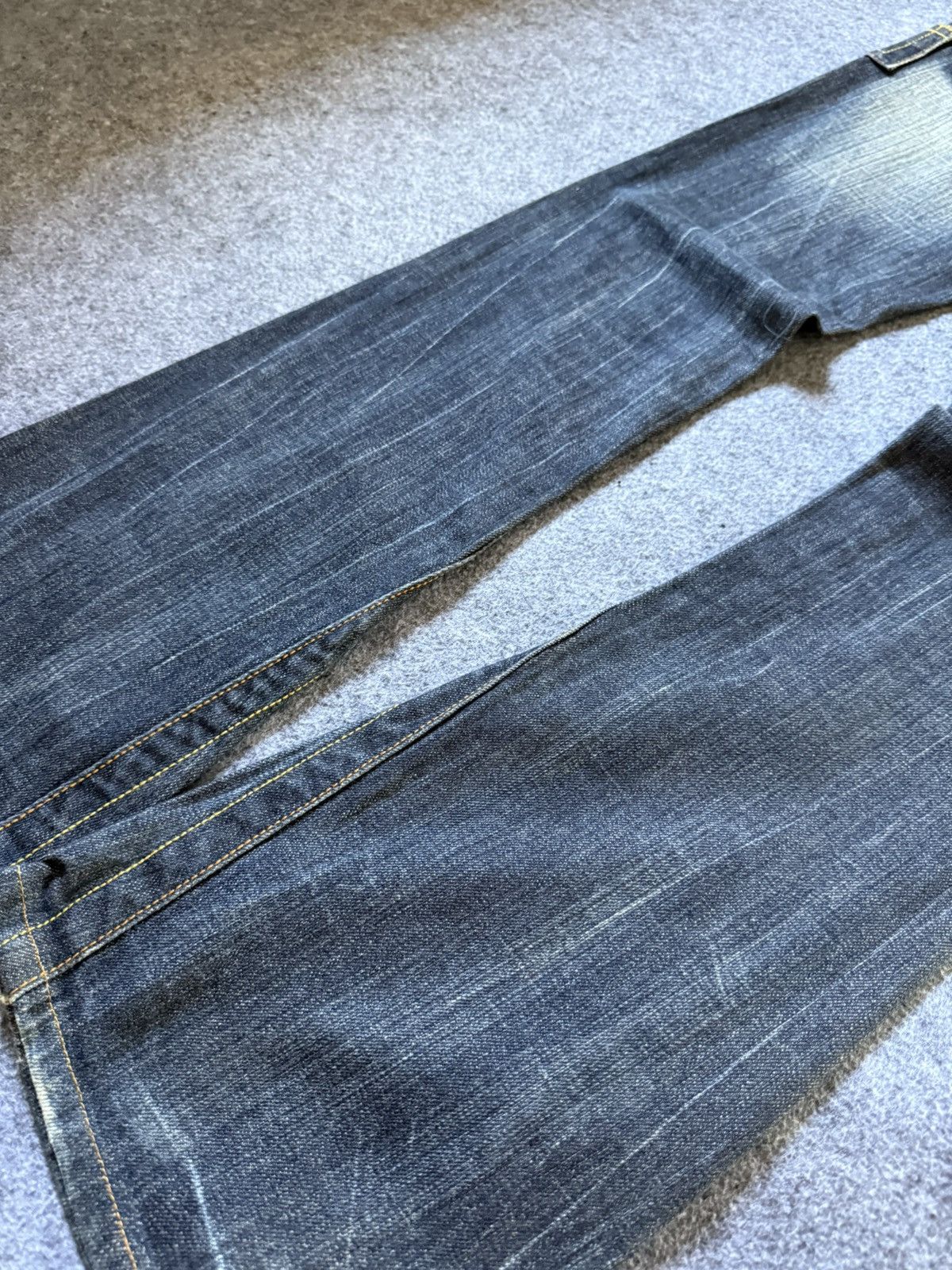 If Six Was Nine Press Japan Embroidered Tribal Paneled Spiral Flared Jeans Size US 27 - 20 Thumbnail
