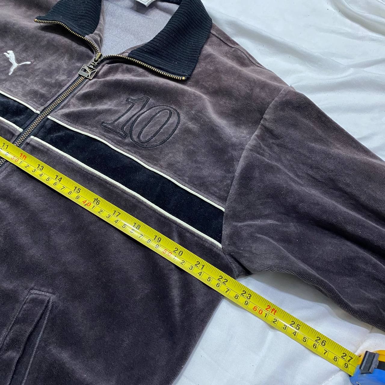Puma × Vintage Vintage 90s Puma Japan track jacket Velvet Size US L / EU 52-54 / 3 - 8 Thumbnail