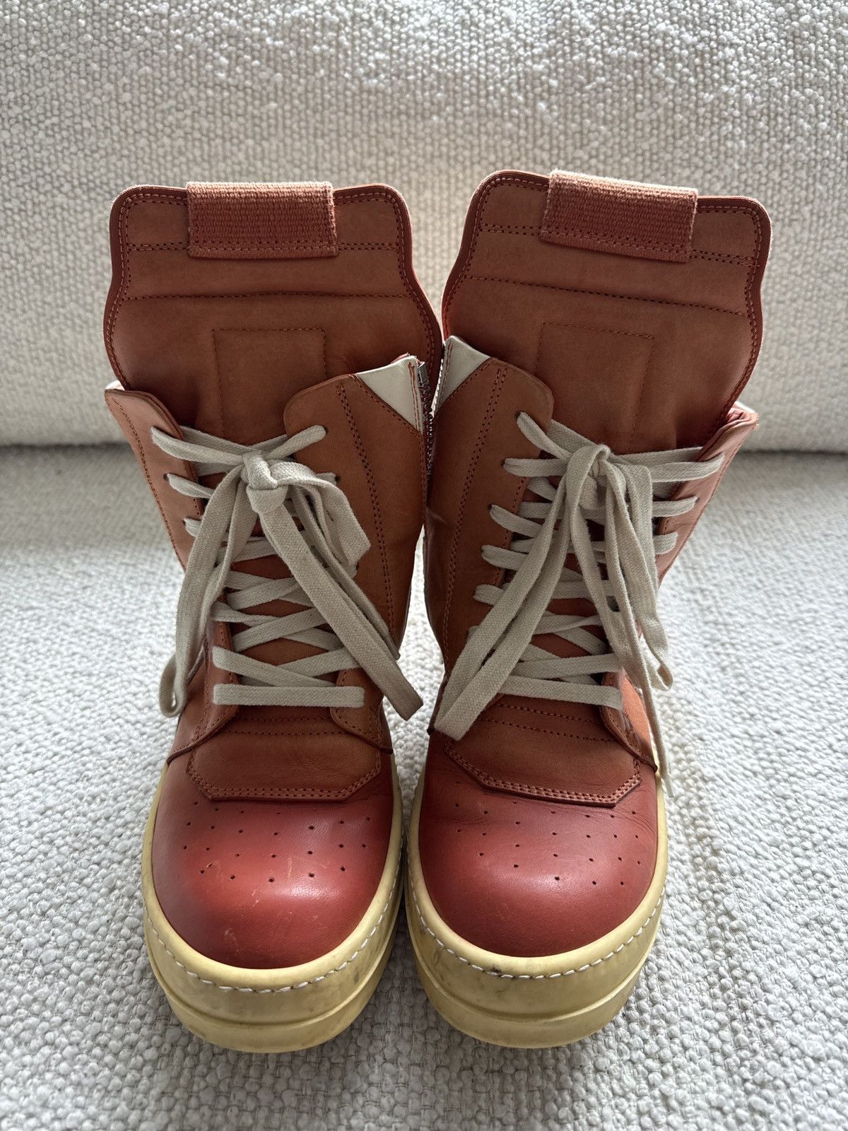 Rick Owens Rick owens geobasket orange/milk Size US 6.5 / IT 36.5 - 5 Thumbnail