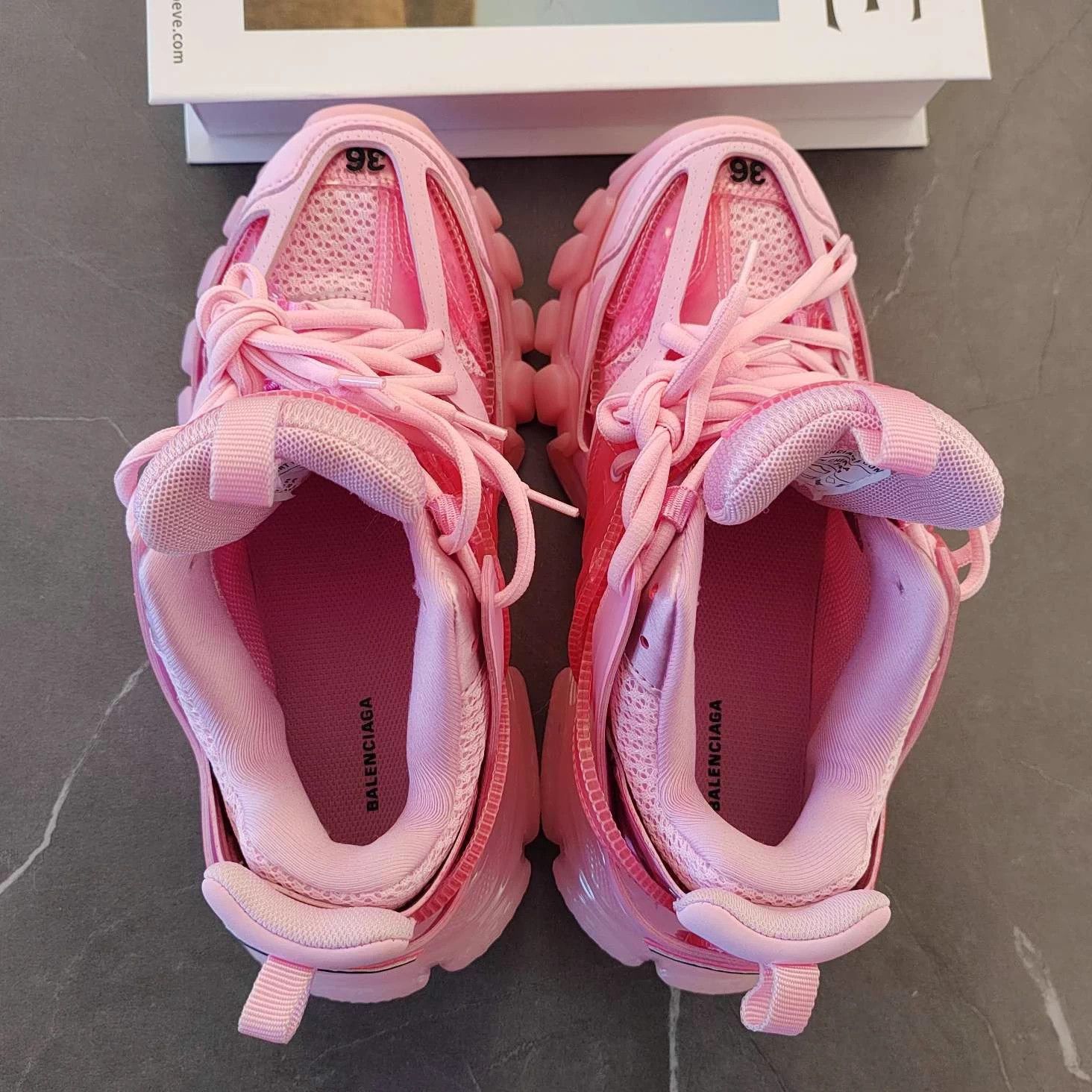 Balenciaga Balenciaga Track1.0 Women's Pink Dad Shoe 36 Size US 5.5 / IT 35.5 - 8 Thumbnail
