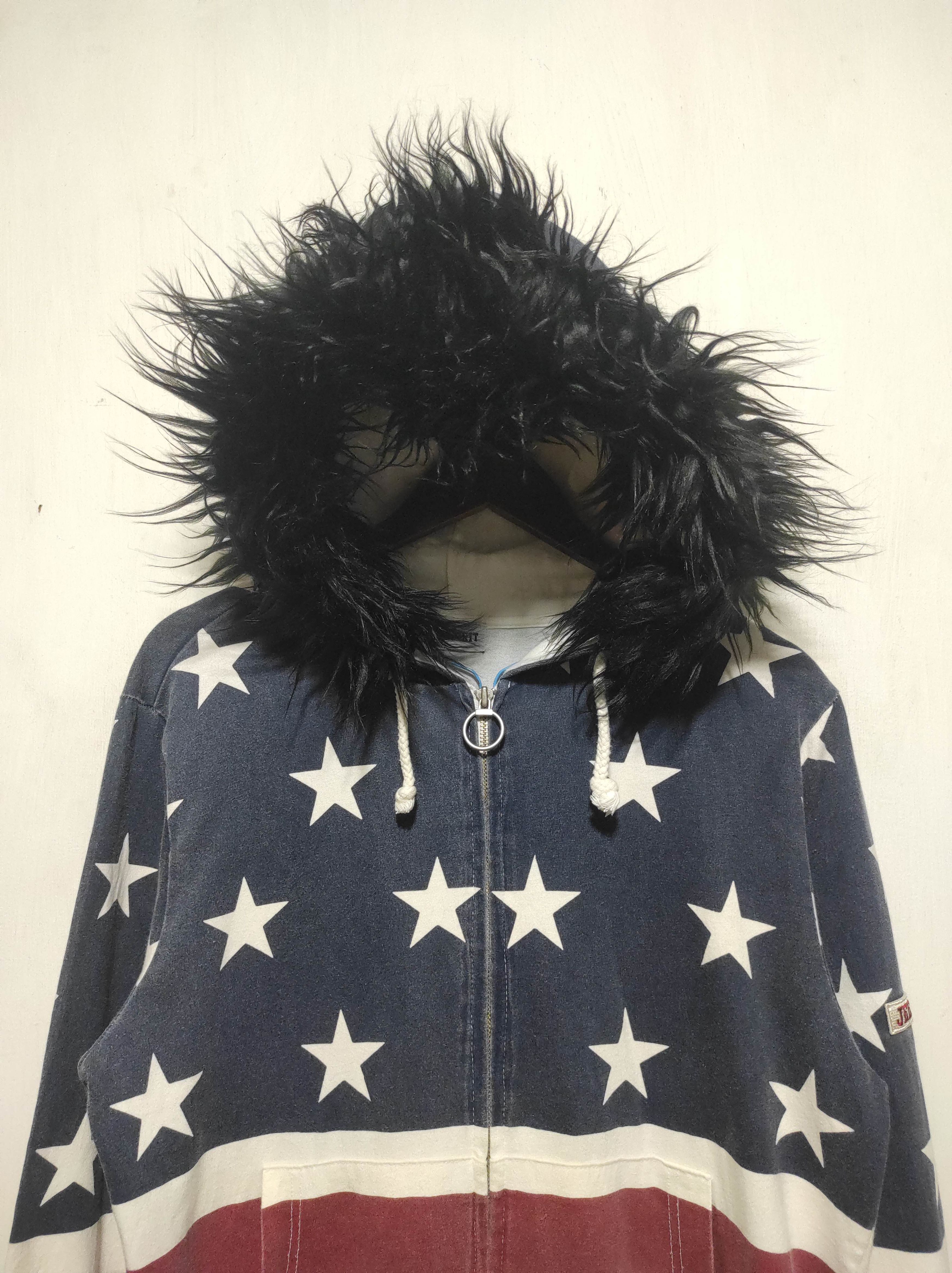 Hysteric Glamour Jeep Spirit US flag zip fur hoodie ifsix LGB style Size US L / EU 52-54 / 3 - 3 Thumbnail