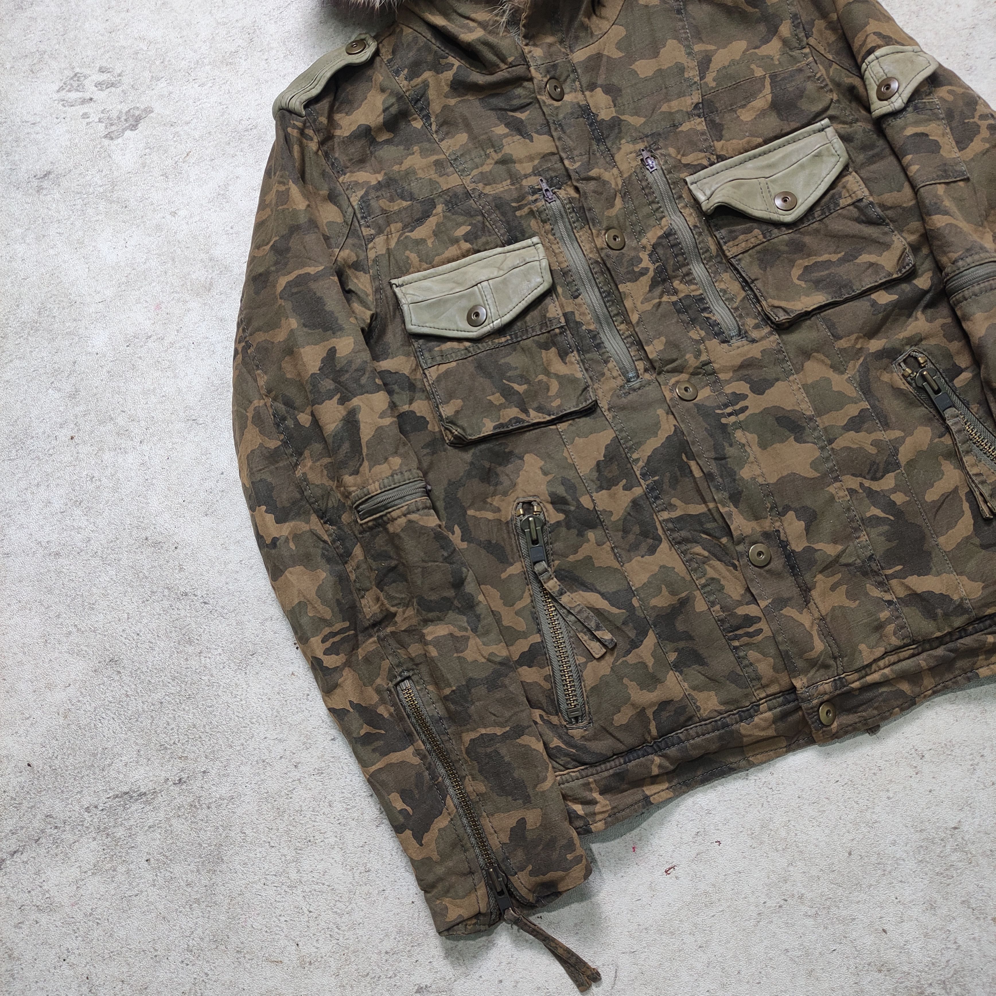 If Six Was Nine Burden Camo Military Fur Jacket Japanese Brand Size US M / EU 48-50 / 2 - 7 Thumbnail