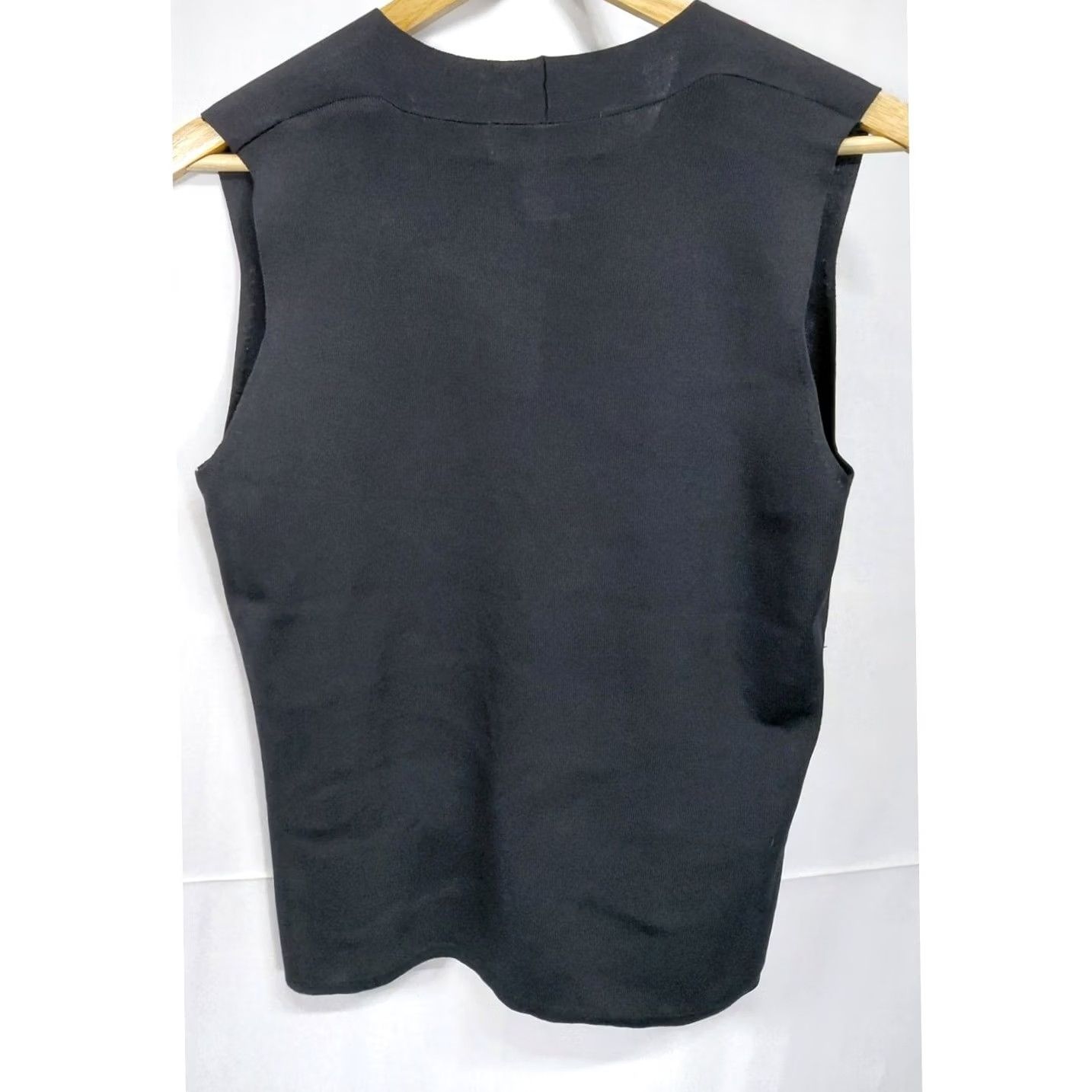 Vintage KIKIT Graphic Print Knit Vest Black Sleeveless Women Size M Size M / US 6-8 / IT 42-44 - 2 Thumbnail