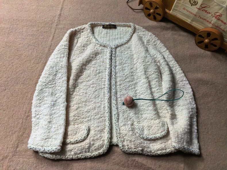 Loro Piana LORO PIANA Handmade cashmere coat with beads Size S / US 4 / IT 40 - 1 Thumbnail