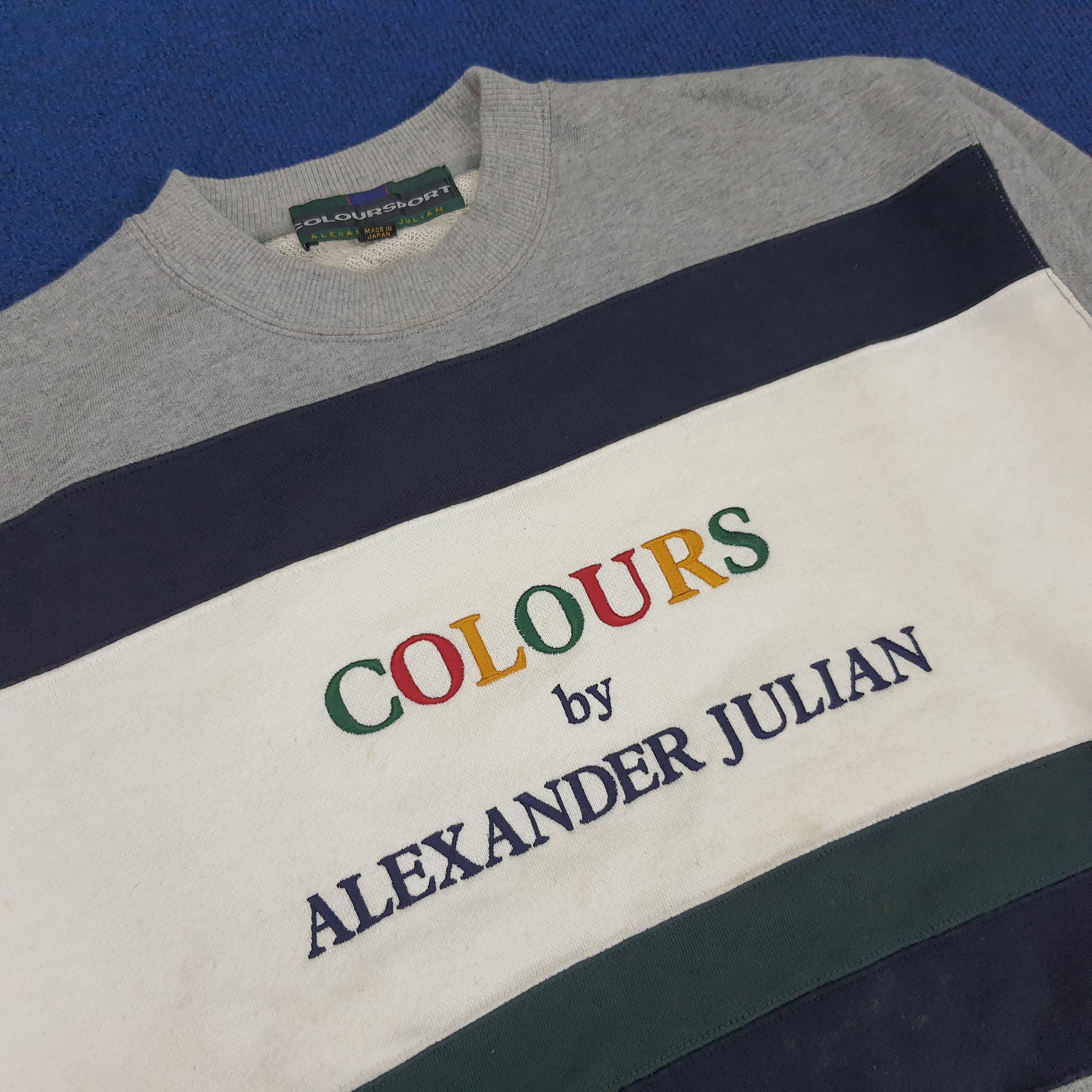 Alexander Julian × Vintage Vintage Colours by Alexander Julian Sweatshirt Size US M / EU 48-50 / 2 - 2 Thumbnail
