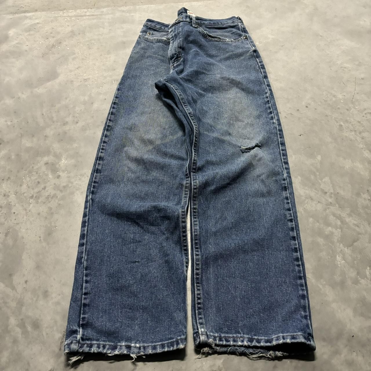Japanese Brand × Vintage Crazy Vintage Y2K/2000s Grunge Dark Wash Essential Denim Jeans! Size US 36 / EU 52 - 3 Thumbnail