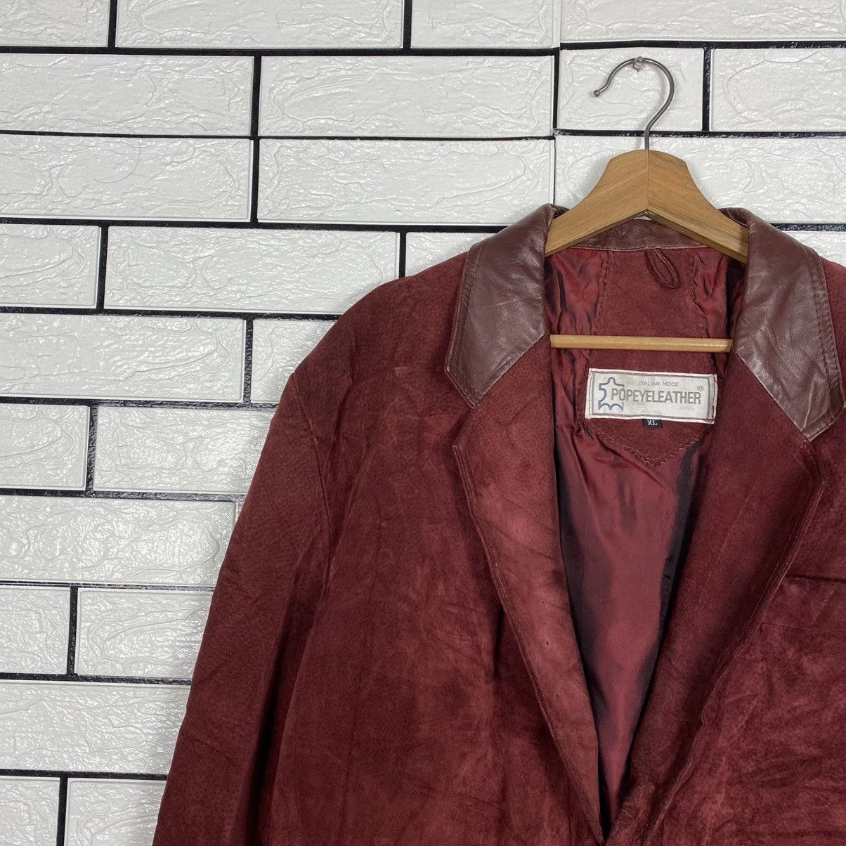 Japanese Brand 📌Vintage Genuine Leather Jacket Poyeyeleather Issey Miyake Size US XL / EU 56 / 4 - 8 Thumbnail