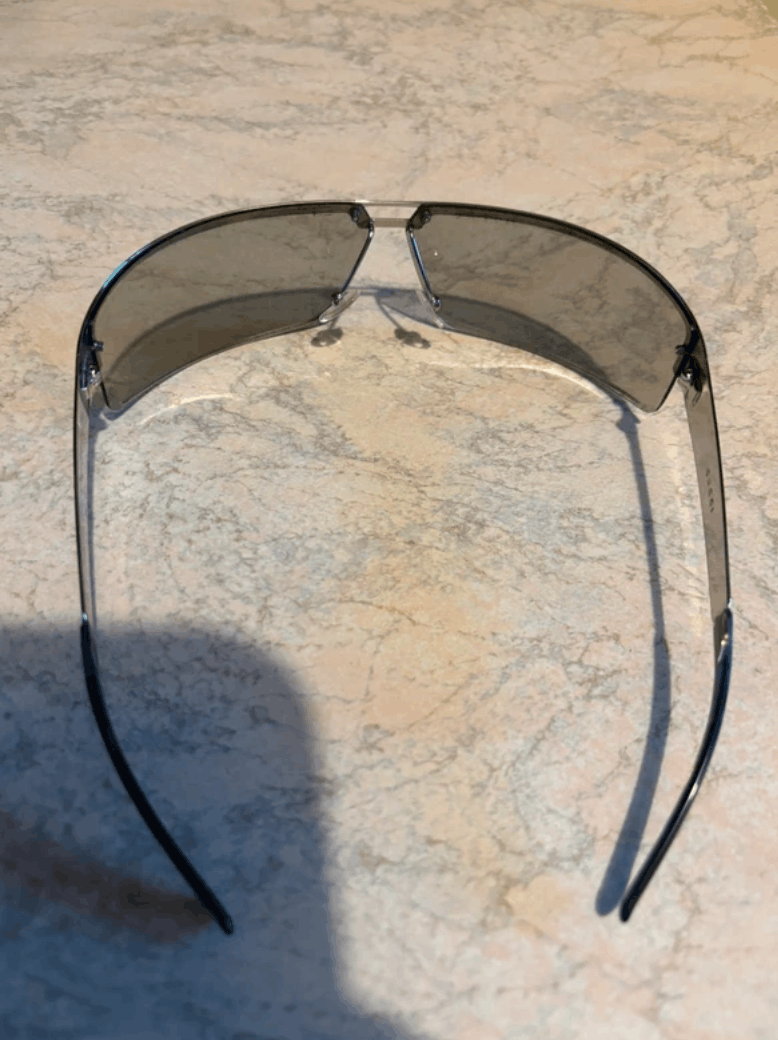 Gucci GUCCI Sunglasses Shield Rimless Wrap GG Vintage Size ONE SIZE - 6 Thumbnail