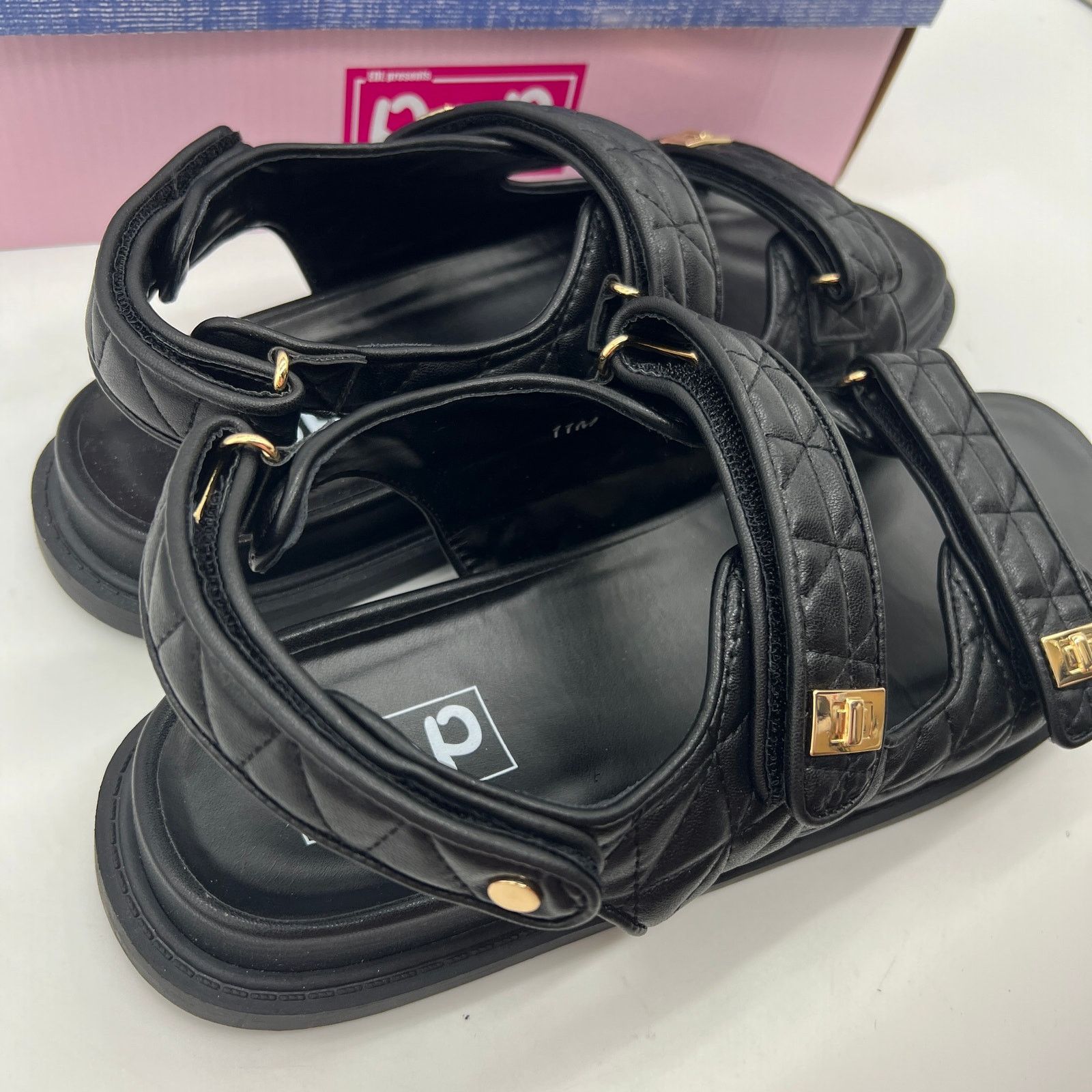 Other Pop Yield Open Toe Women's Footbed Sandals Black Size 11M Size US 11 / IT 41 - 8 Thumbnail