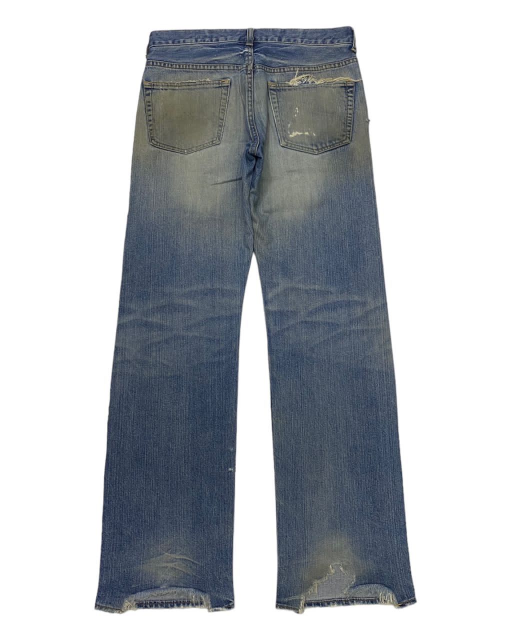 Hysteric Glamour TAKEO KIKUCHI DISTRESSED DENIM JEANS RIPPED JEANS Size US 31 - 3 Thumbnail
