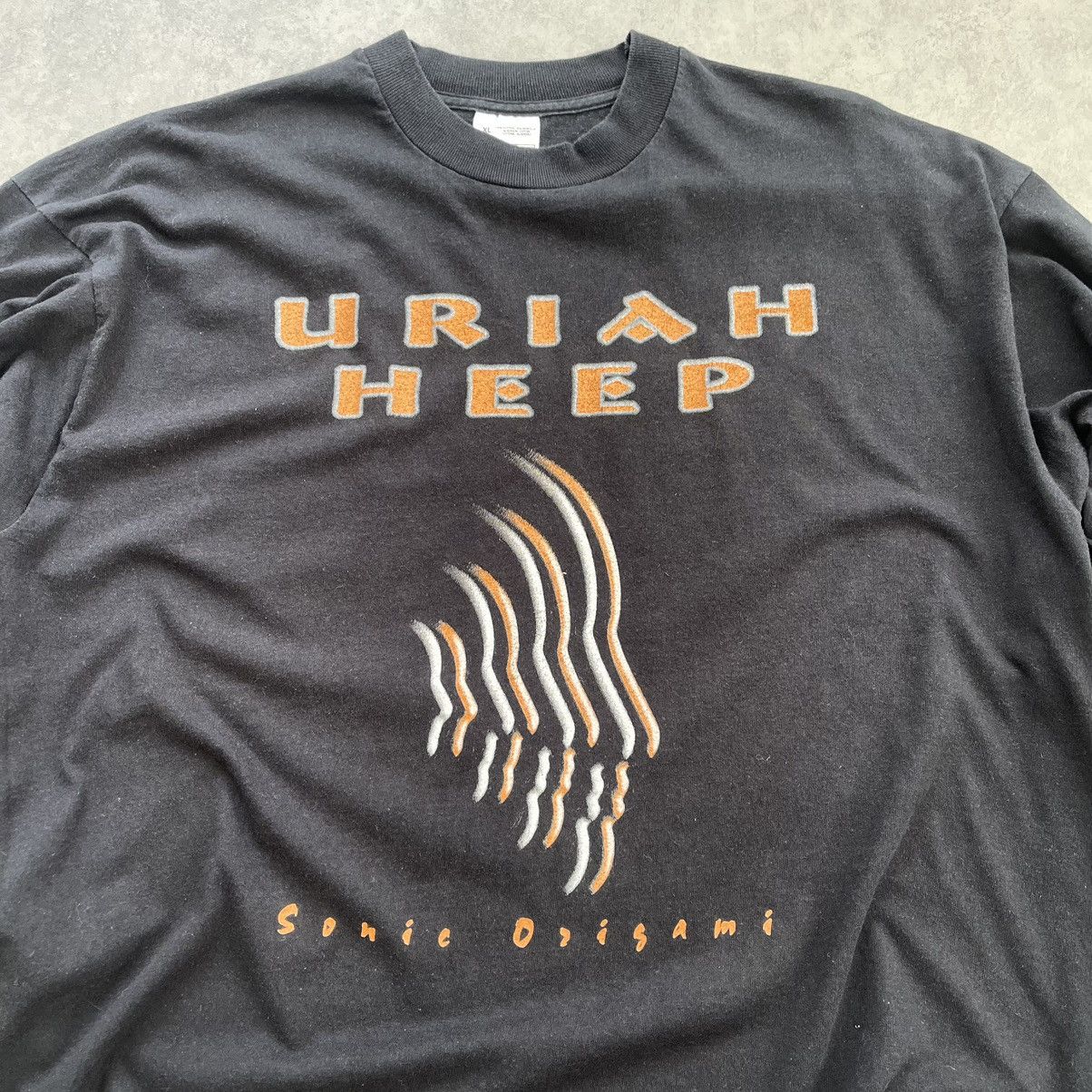 Fruit Of The Loom Uriah Heep - “Sonic Origami” Longsleeve - 1999 European Tour Size US XL / EU 56 / 4 - 2 Thumbnail