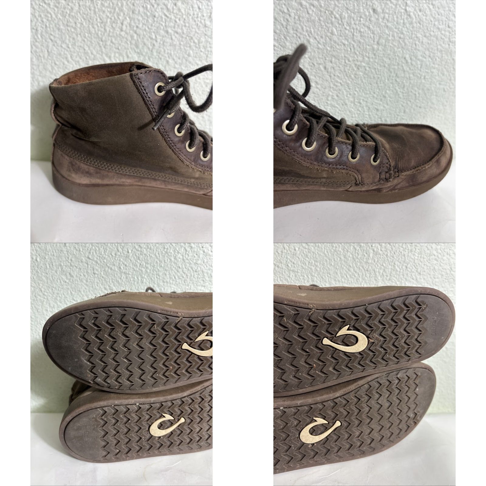 Olukai OluKai Molina Boots Mens Size 10.5 Leather Waterproof Ankle Biker Brown Tan Casual Fall Winter Spring Shoes Size US 11 / EU 44 - 11 Thumbnail