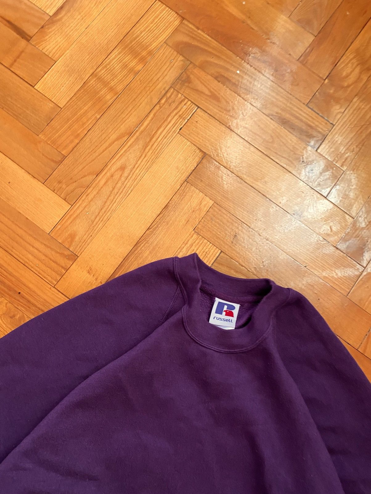 Russell Athletic Vintage Russel Athletic Boxy Blank Heavy Sweatshirt Size US L / EU 52-54 / 3 - 6 Thumbnail