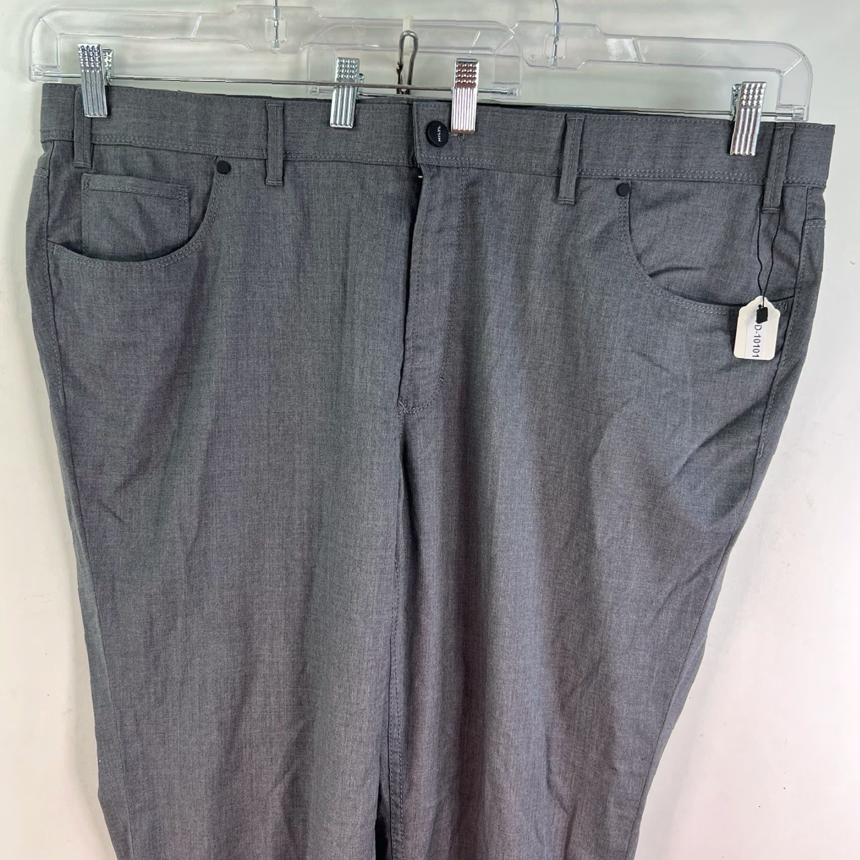 VINTAGE Hiltl Men's Dress Pants Wool Blend Straight Leg 44X34 Gray
