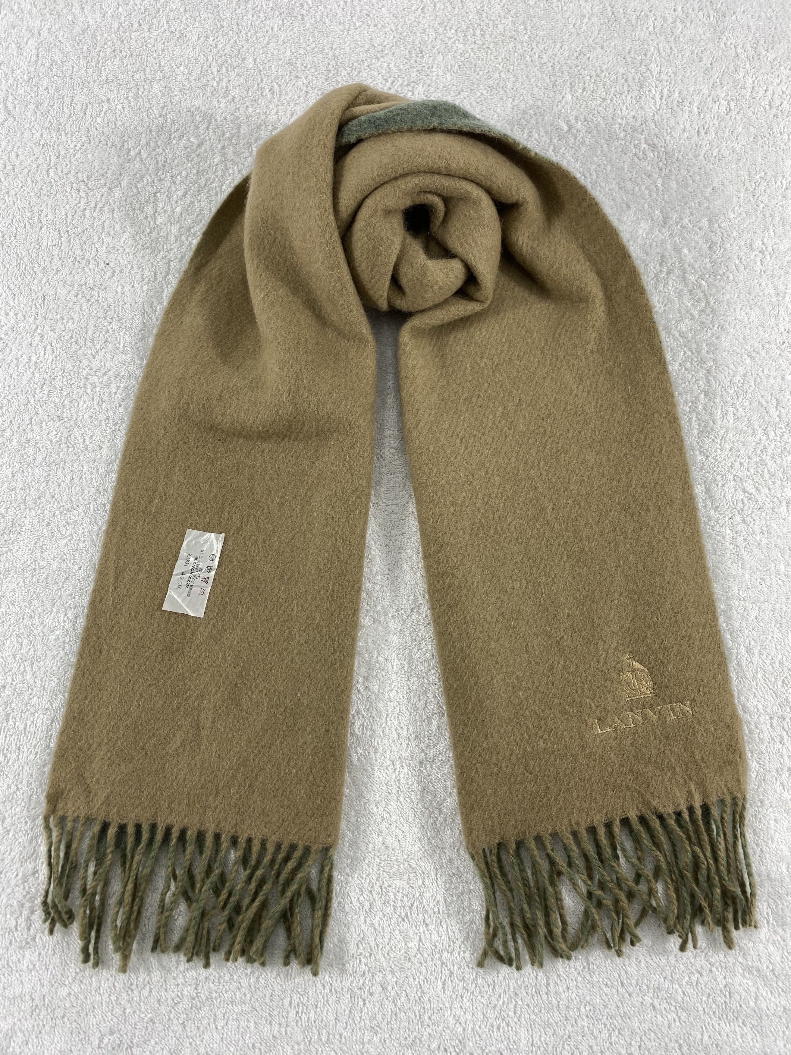 Lanvin Vintage Lanvin Scarf/Muffler/Neckwear MF820 Size ONE SIZE - 1 Thumbnail