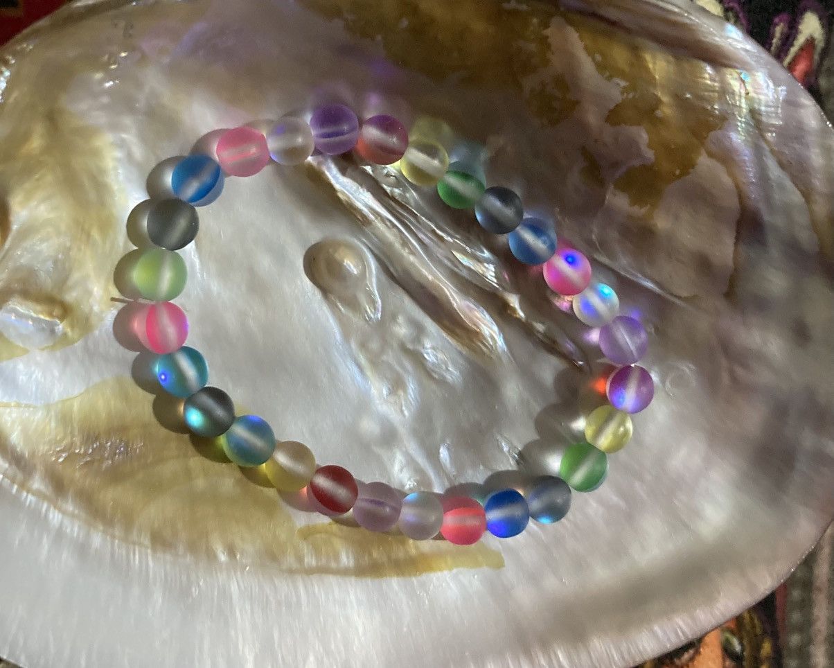 Other Multicoloured mermaid glass bracelet Size ONE SIZE - 1 Preview