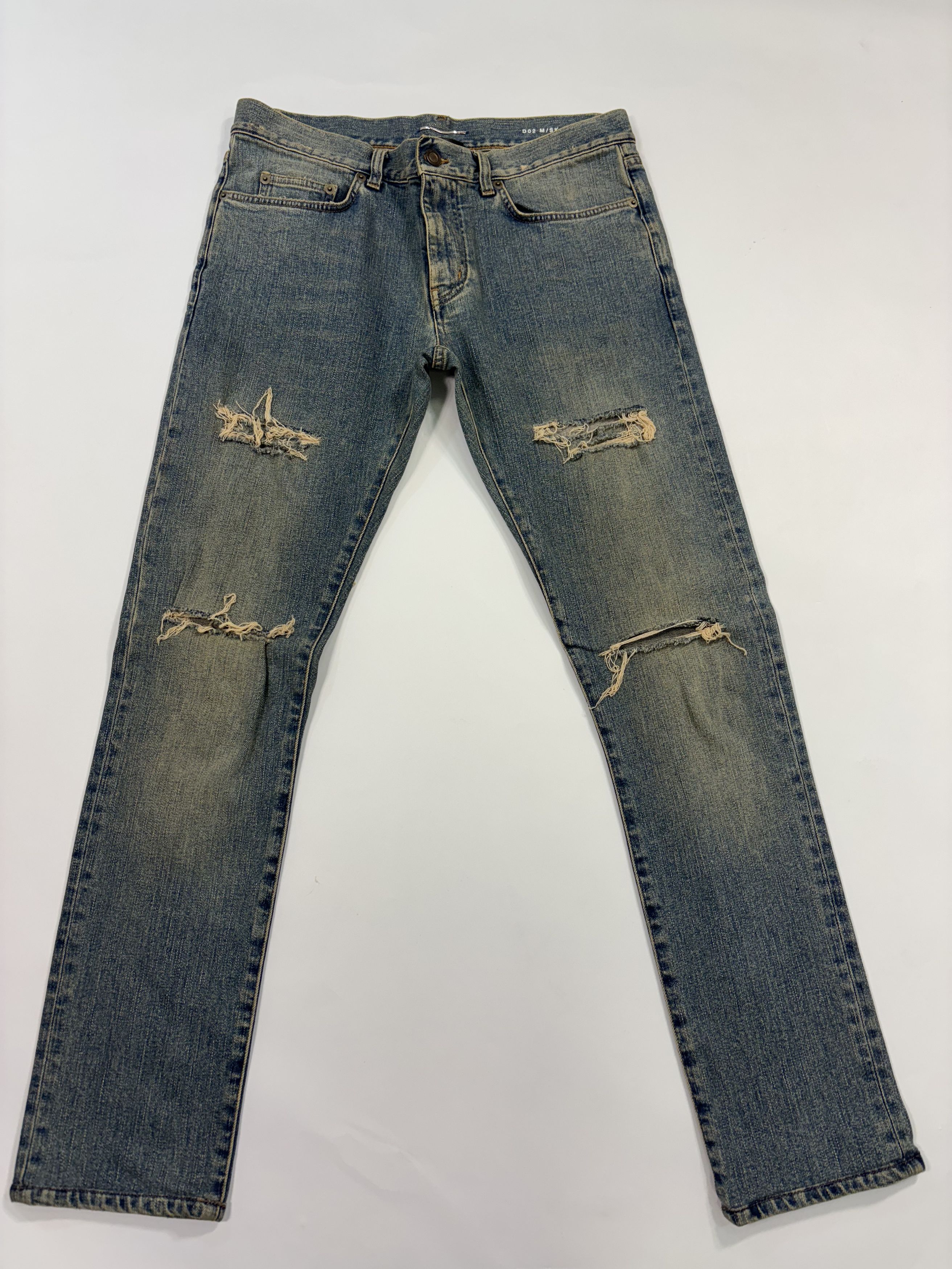 Saint Laurent Paris Saint Laurent Distressed Jeans Size US 32 / EU 48 - 1 Thumbnail