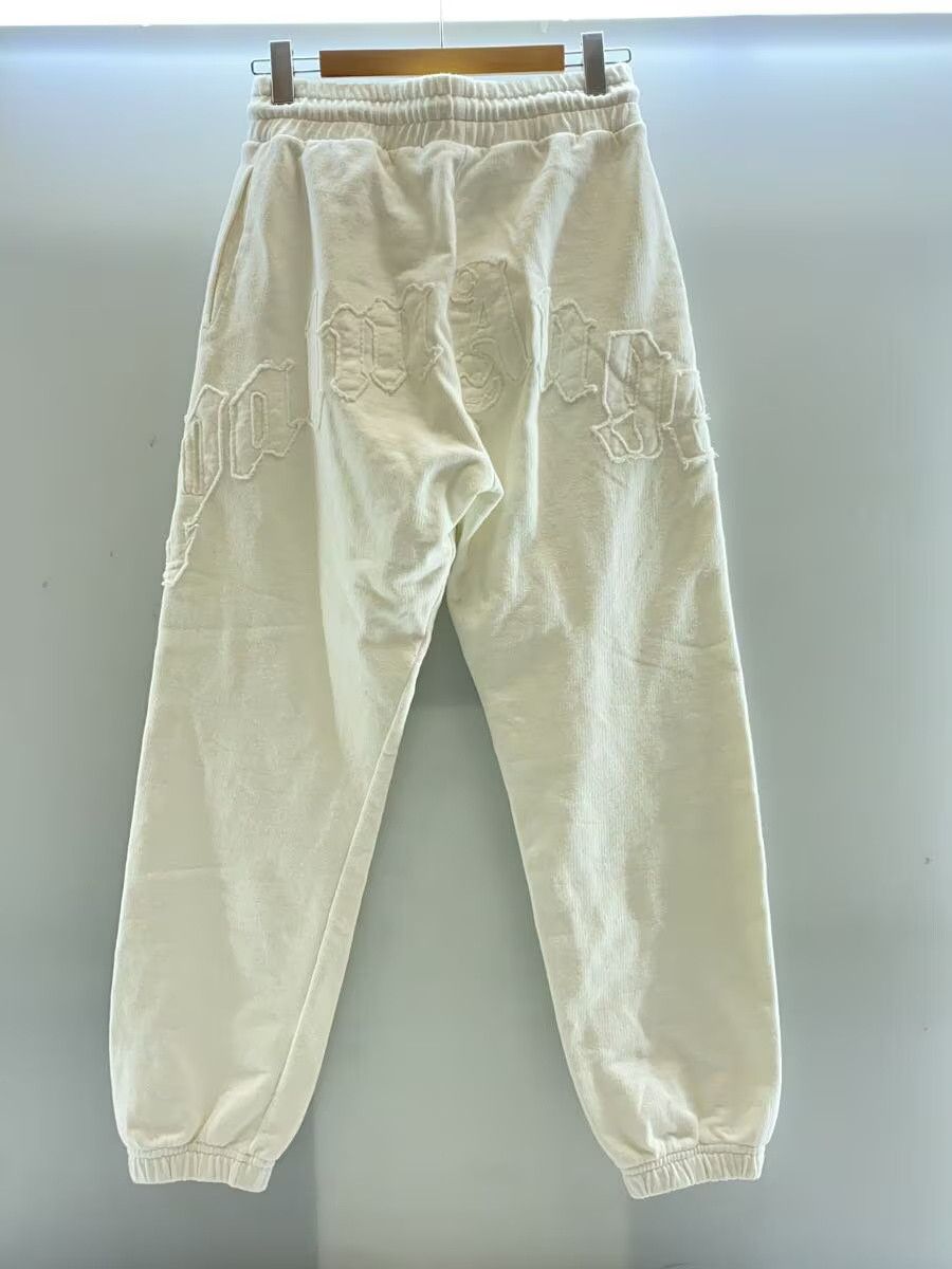 Palm Angels Palm Angels Logo Patch Cotton Sweatpants White Size US 30 / EU 46 - 2 Thumbnail