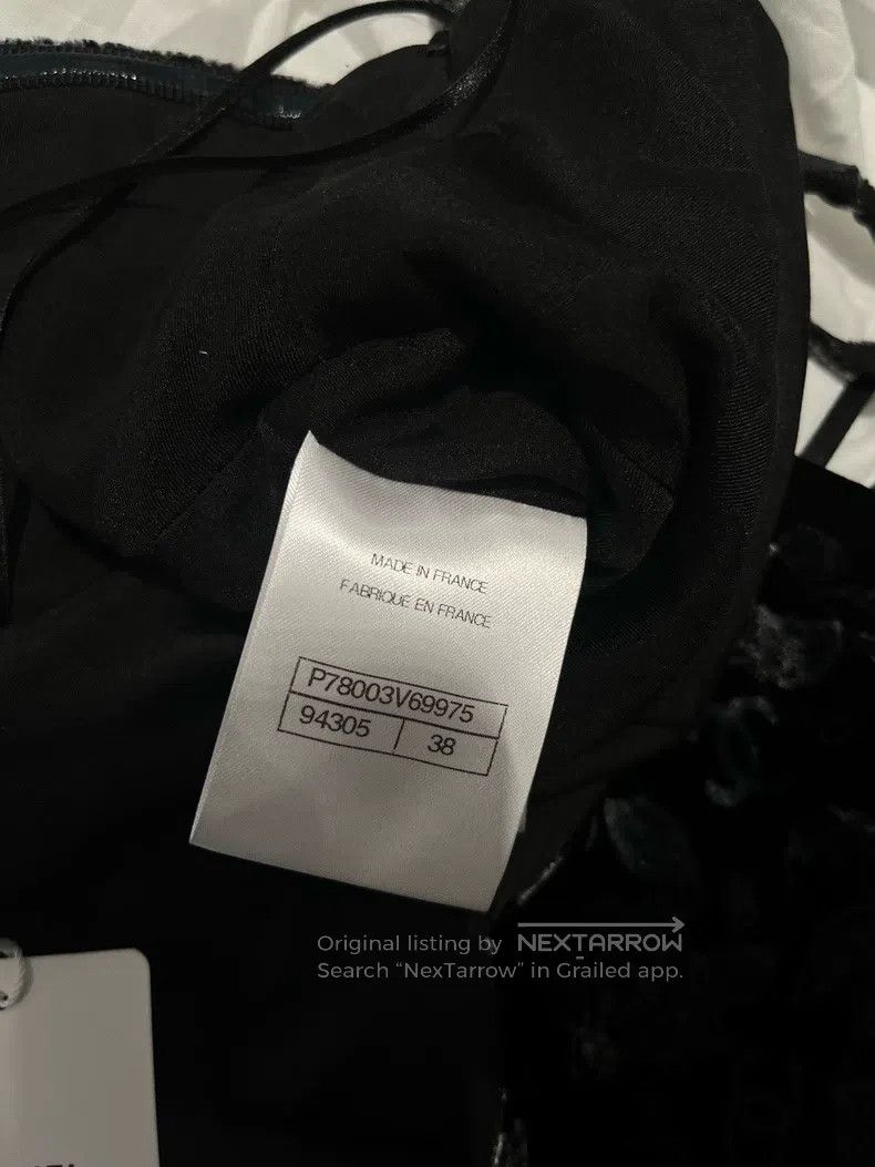 Chanel Chanel Black velvet print strap dress Size XS / US 0-2 / IT 36-38 - 5 Thumbnail