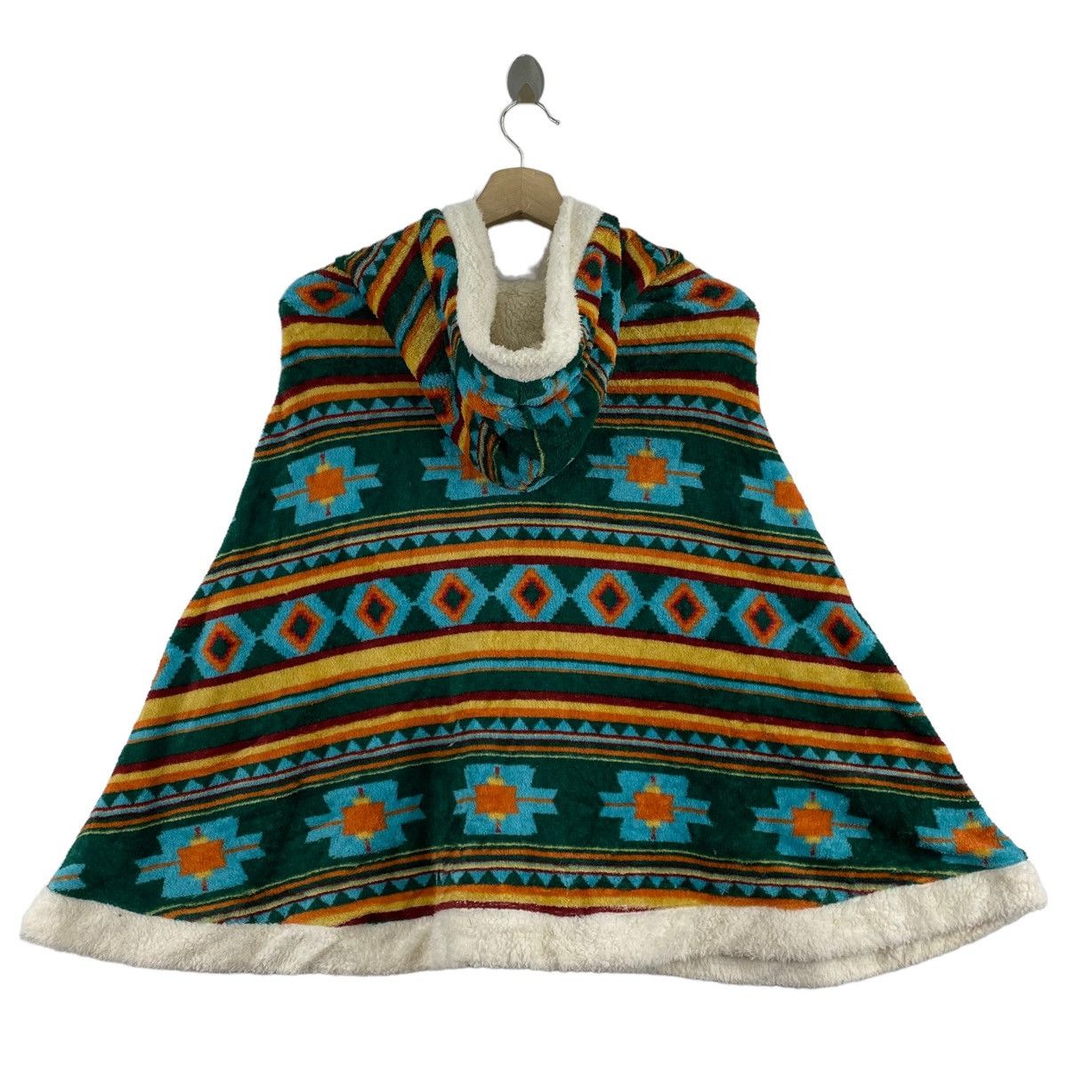 Other UCHI POCA Navajo Aztec Native Design Button Up Hooded Cloak Size US M / EU 48-50 / 2 - 3 Thumbnail