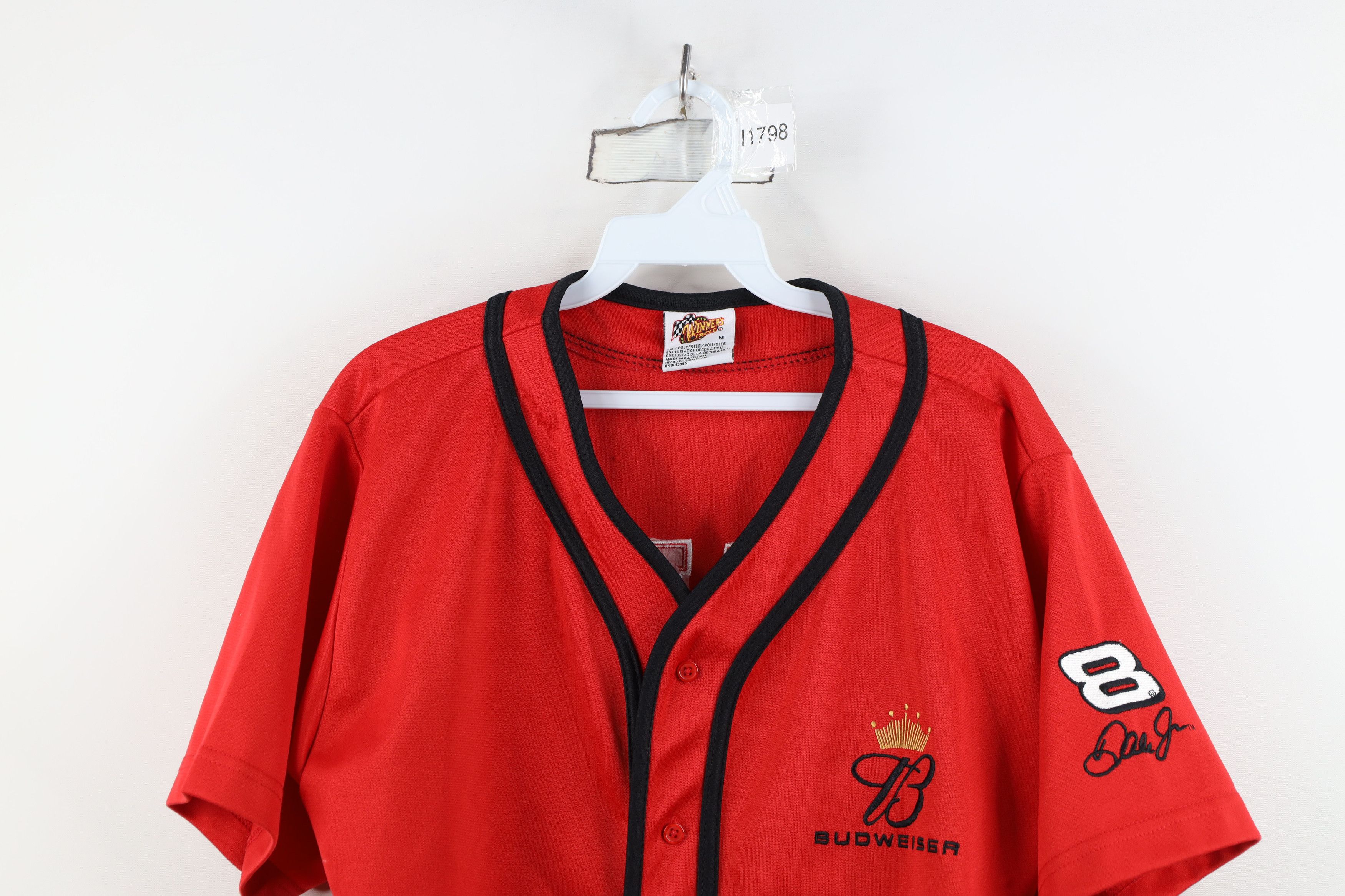 Vintage Vintage NASCAR Earnhardt Jr Budweiser Racing Baseball Jersey Size US M / EU 48-50 / 2 - 2 Thumbnail