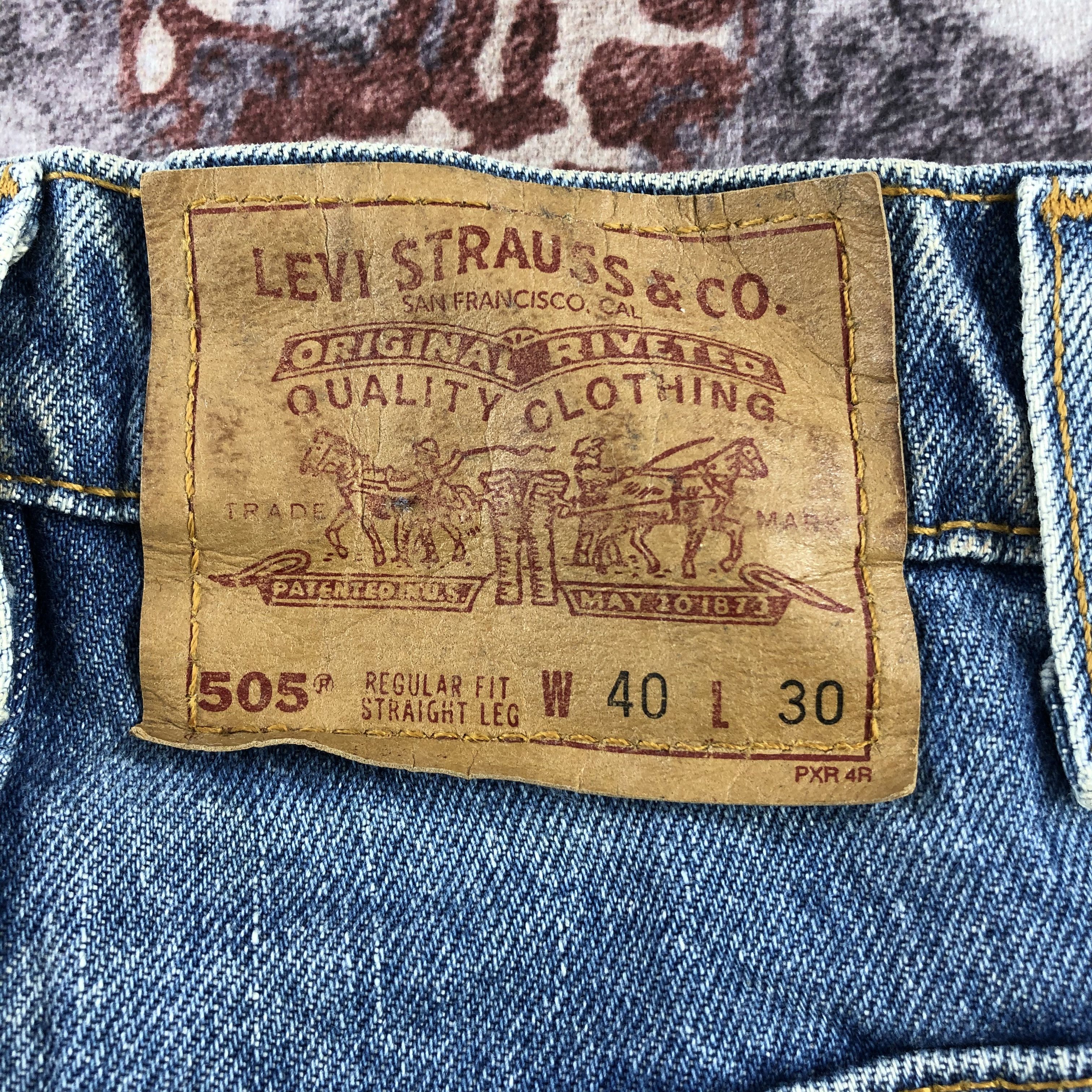 Levi's × Vintage 90s Vintage Blue Wash Levis 505 Jeans-JM2821 Size US 40 / EU 56 - 6 Thumbnail