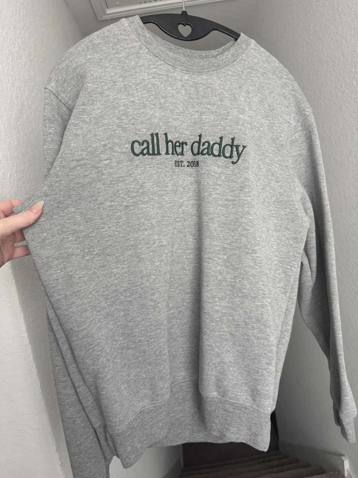 Sporty & Rich call her daddy 2018 heather barstool sports embroidered crew Size S / US 4 / IT 40 - 6 Thumbnail