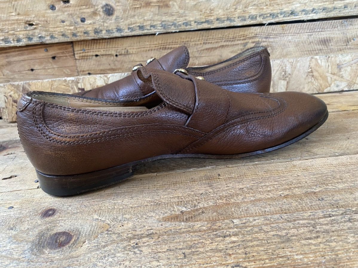 Gucci Gucci brown double monk strap brown leather shoes uk10,sz44 Size US 11 / EU 44 - 14 Thumbnail