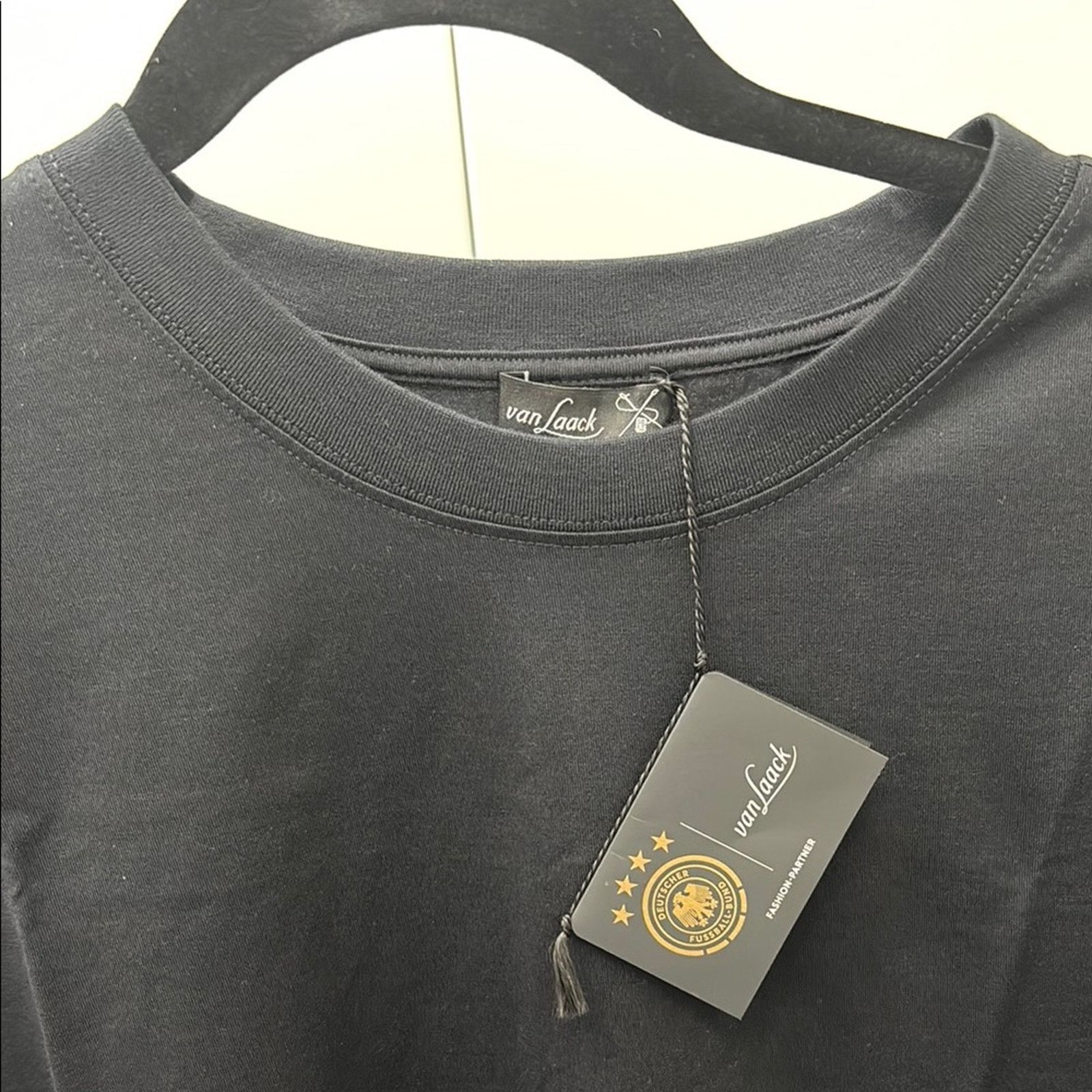 Other NWT Van Laack x Deuscher Fussball-Bund Black Crew Neck Tee L Size US L / EU 52-54 / 3 - 1 Thumbnail