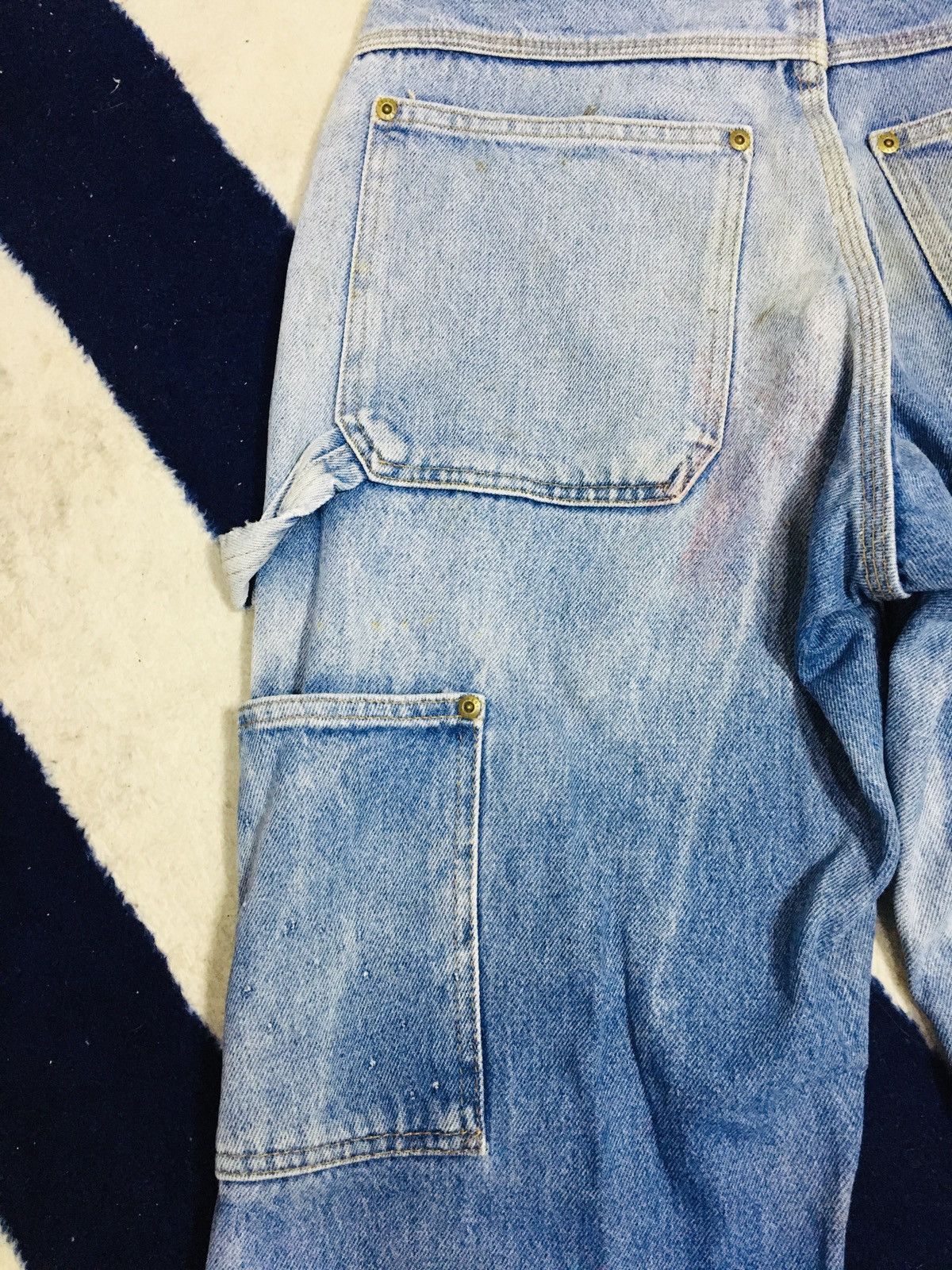 Other Key Carpenter Double Knee Dirty Distressed Jeans (17) Size US 30 / EU 46 - 16 Thumbnail
