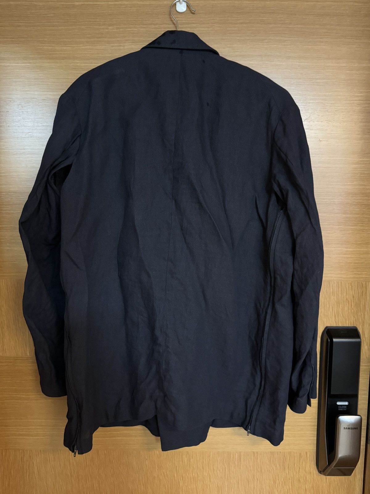 Yoke PAPER KERSEY SIDE OPEN DOUBLE-BREASTED JACKET | Grailed