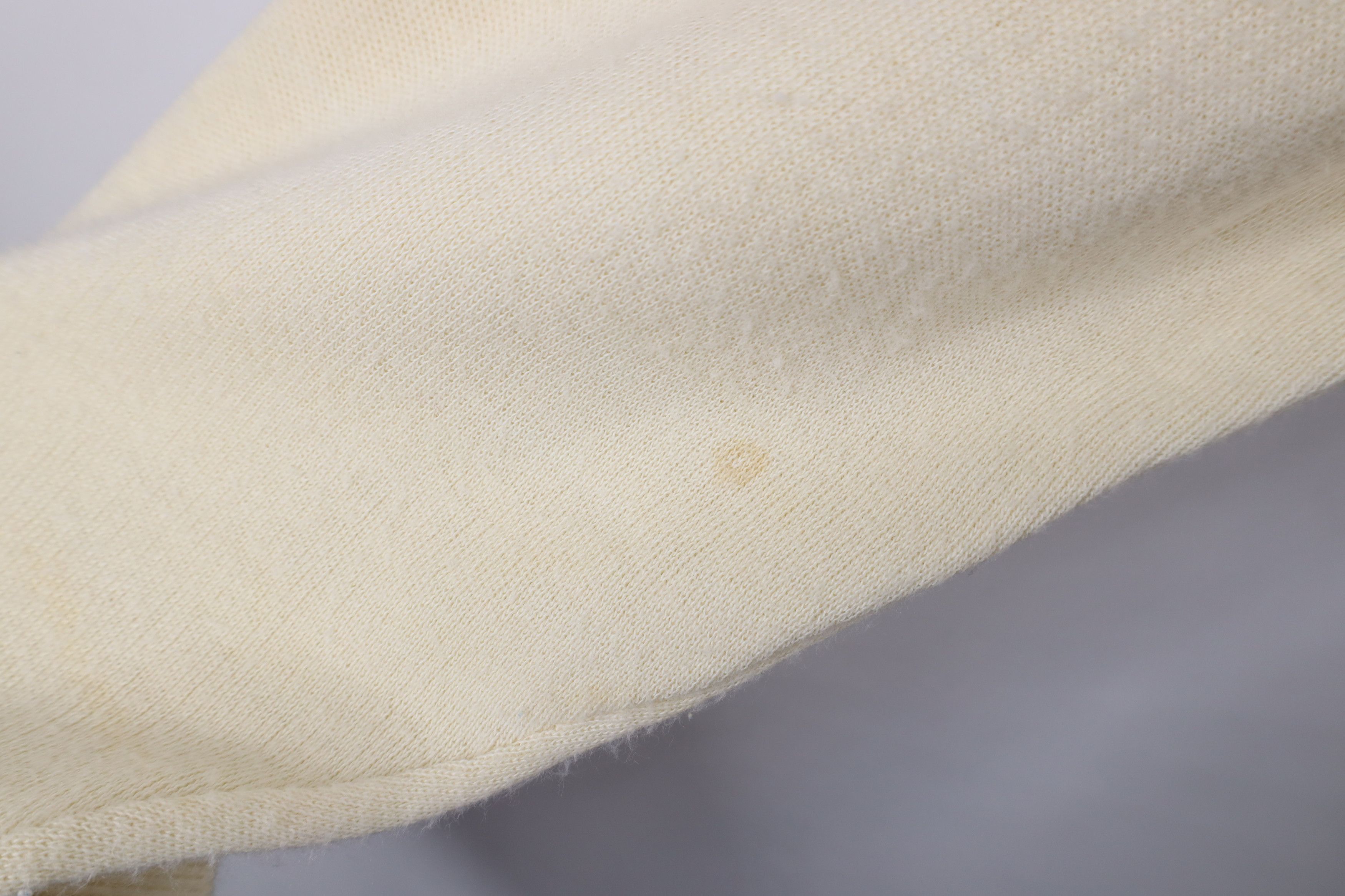 Vintage Vintage 70s Streetwear Blank Knit V-Neck Sweater Cream USA Size US XL / EU 56 / 4 - 8 Thumbnail