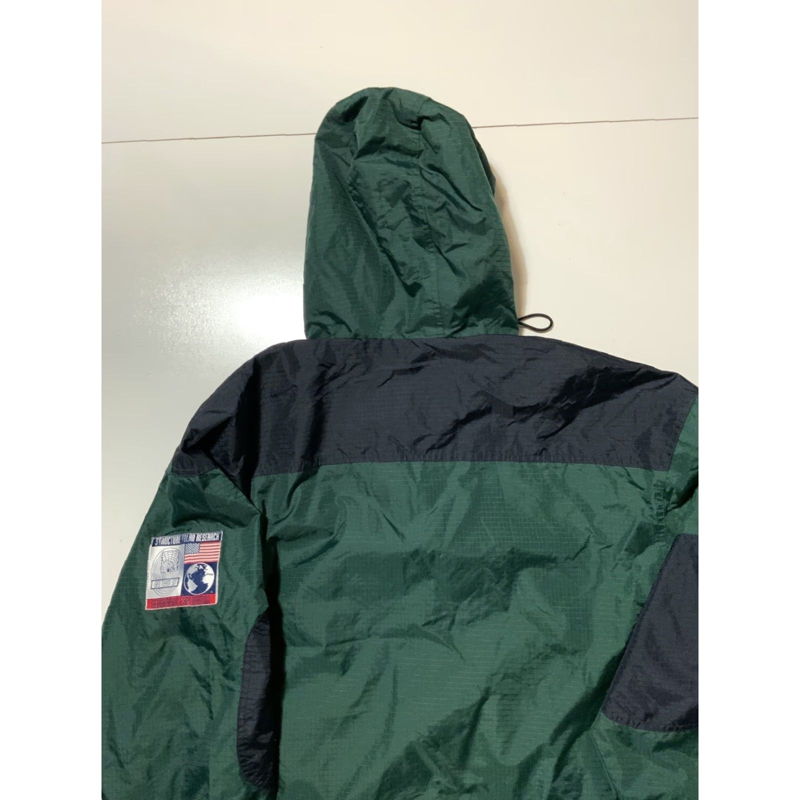 Vintage VINTAGE Structure Geographic Team S97 90s Anorak 1/4 Zip Jacket Sz.S Green Mens Jacket Size US S / EU 44-46 / 1 - 4 Thumbnail