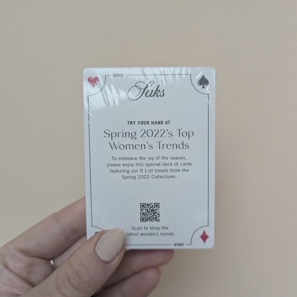 Saks Fifth Avenue Saks Fifth Ave Playing Cards - NEW - LIMITED EDITION 2022 Size ONE SIZE - 5 Thumbnail
