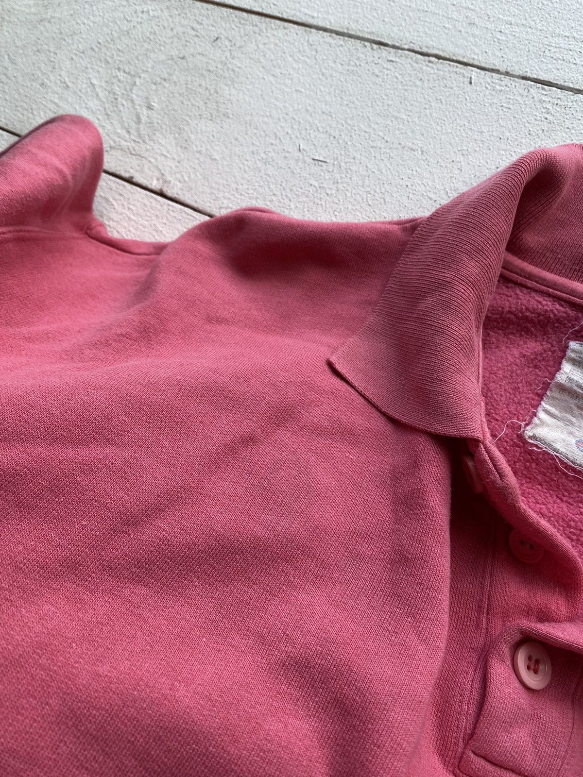 Champion × Vintage 🔥80s Champion Usa Know Now Pink Button Sweatshirt Mens Rare Size US L / EU 52-54 / 3 - 13 Thumbnail