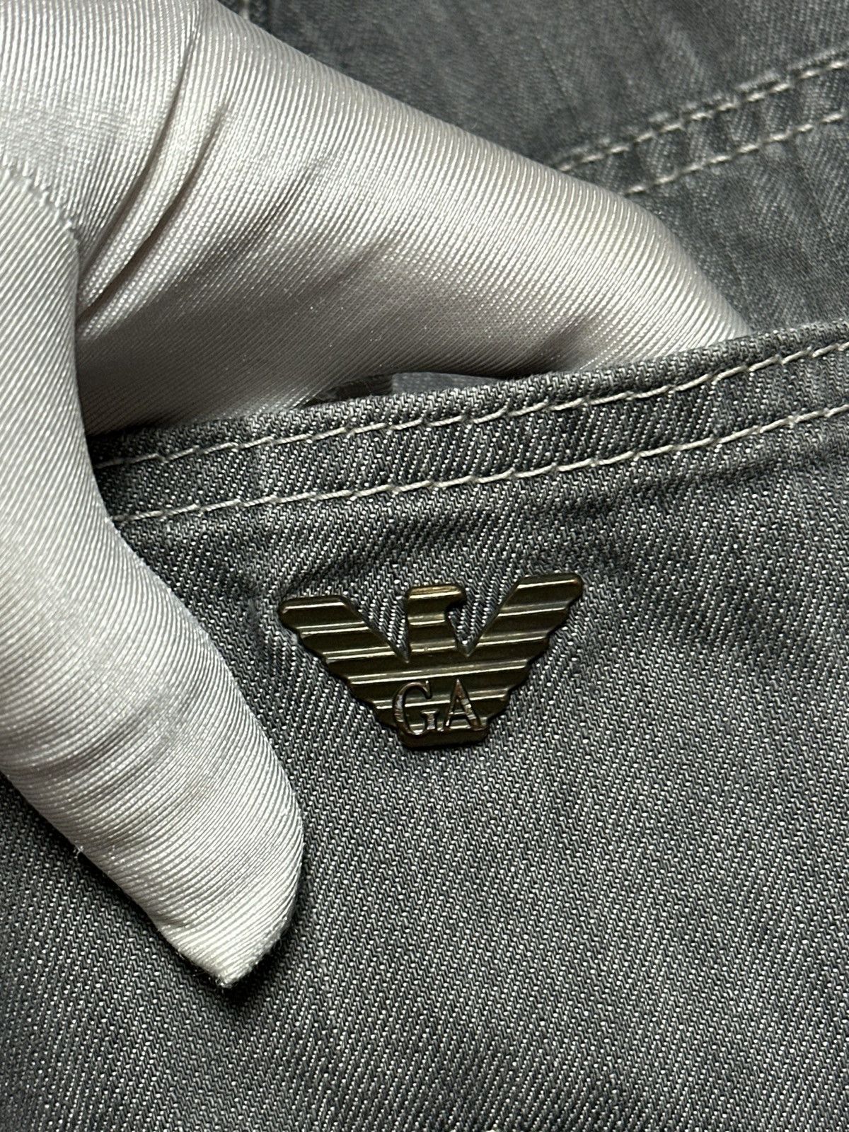 Armani Vintage Armani Jeans Metal Logo Pants Size US 34 / EU 50 - 14 Thumbnail