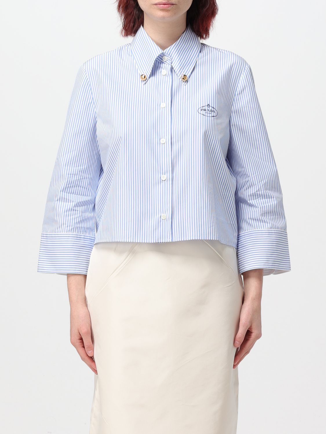 image of Prada Shirt Woman White, Women's (Size Small)