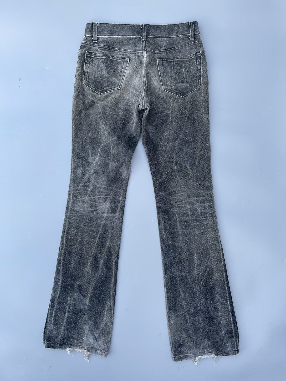 5351 POUR LES HOMMES Distressed 5351 Pour Les Homme Cotton Canvas Bootcut Jeans Size US 28 / EU 44 - 5 Thumbnail