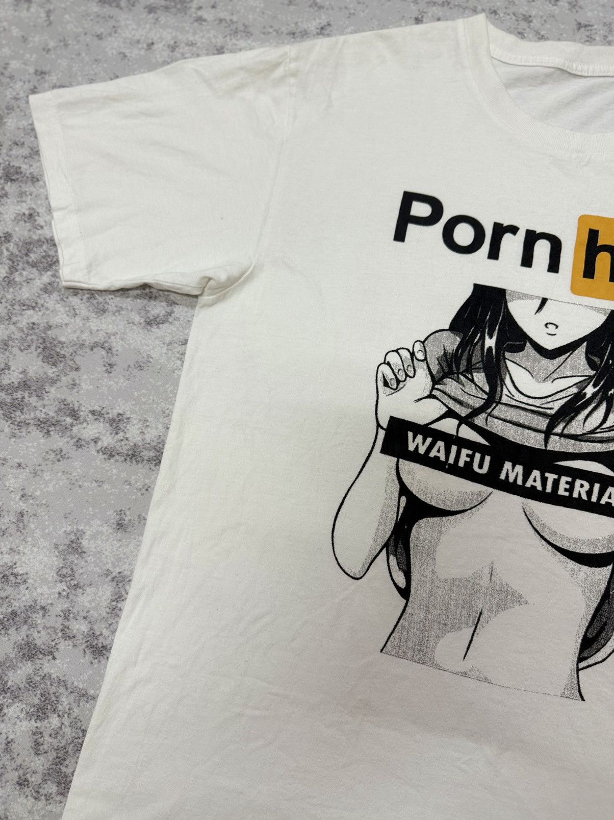 Anime Porn Hub Waifu Material Anime Tshirt Size US L / EU 52-54 / 3 - 6 Thumbnail