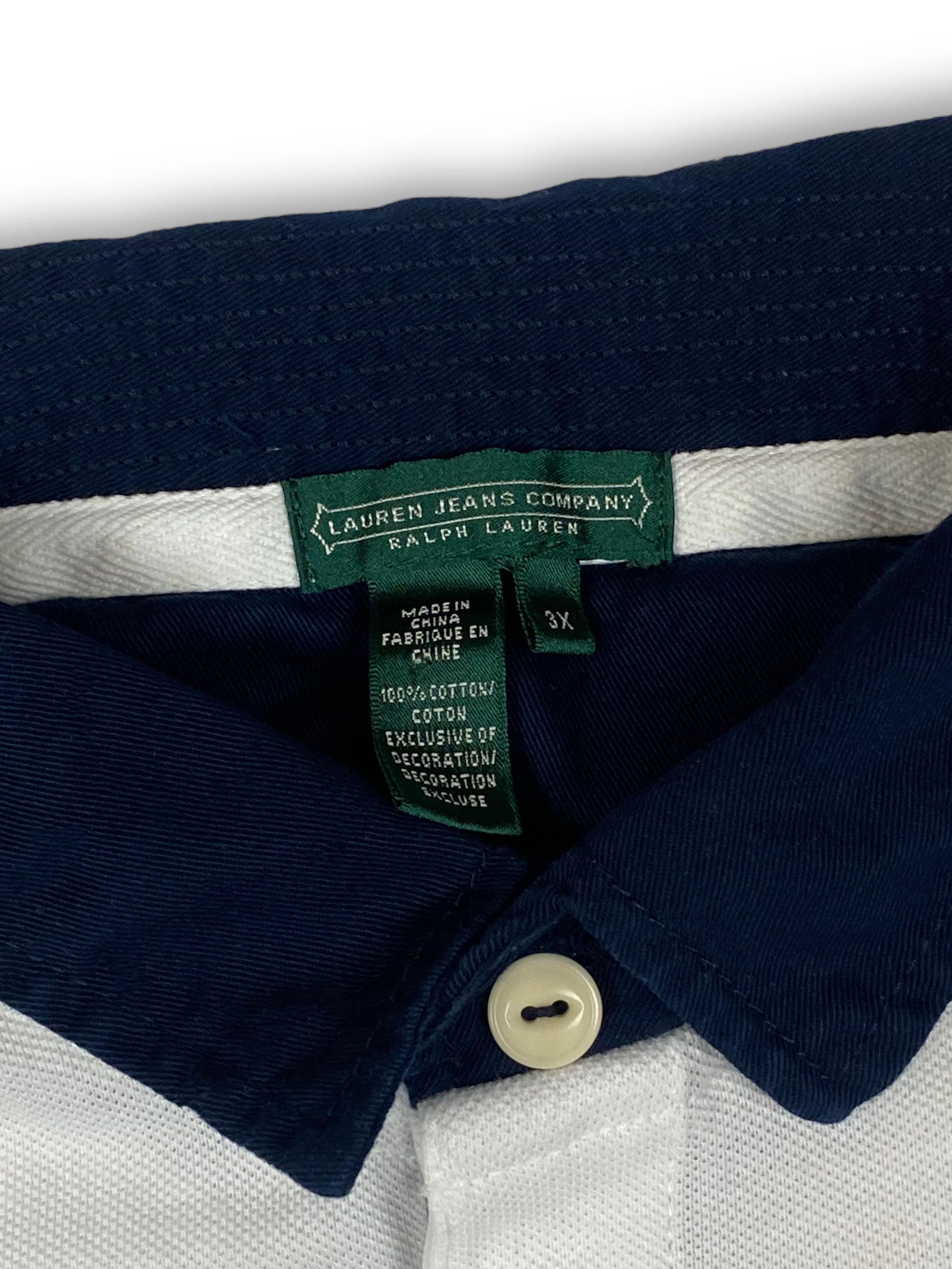 Ralph Lauren Vintage RALPH LAUREN Half Sleeved Rugby Sweatshirt M536 Size US XXL / EU 58 / 5 - 6 Thumbnail