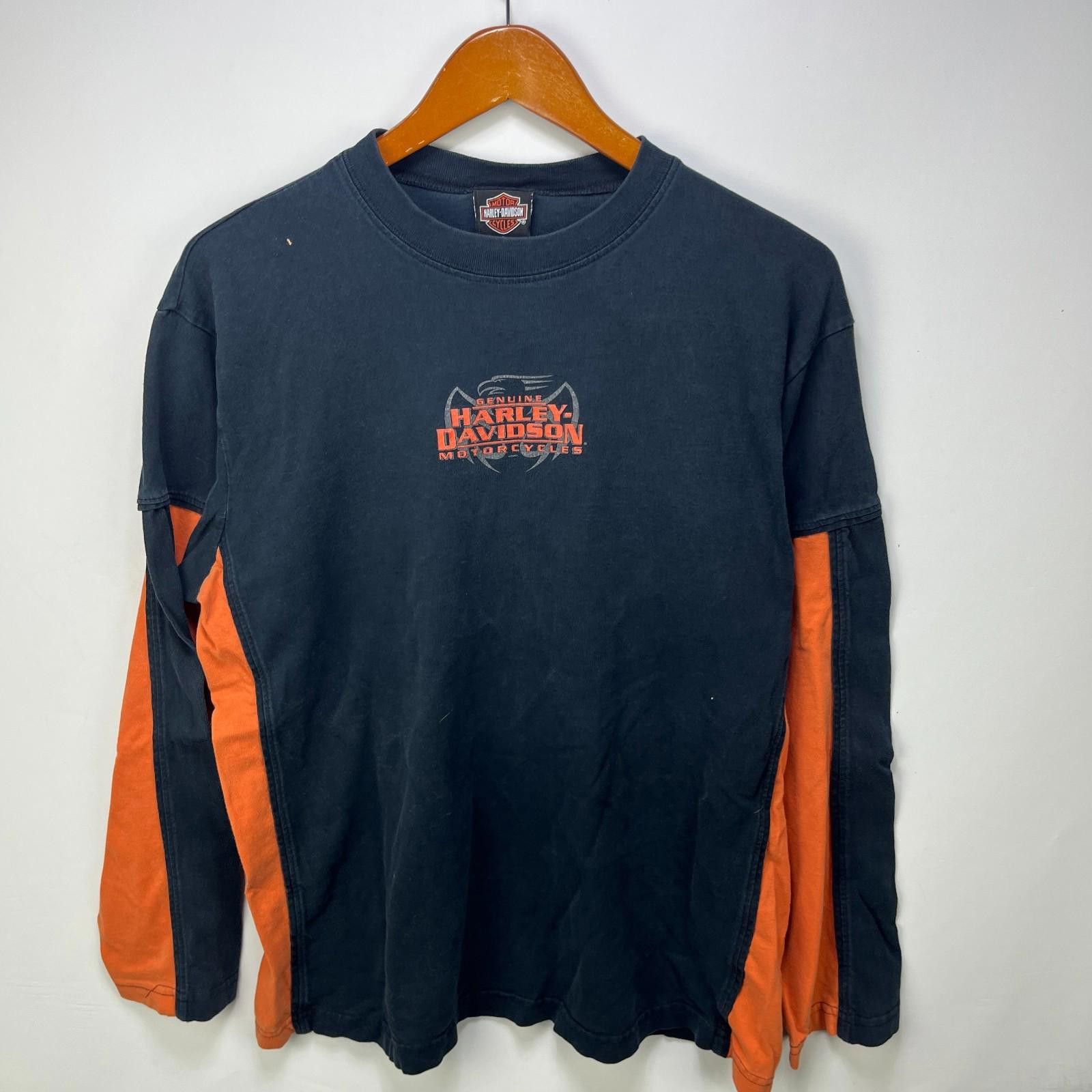 Harley Davidson Vintage Harley Davidson Eagle Flames Long Sleeve Shirt Large Size US L / EU 52-54 / 3 - 3 Thumbnail